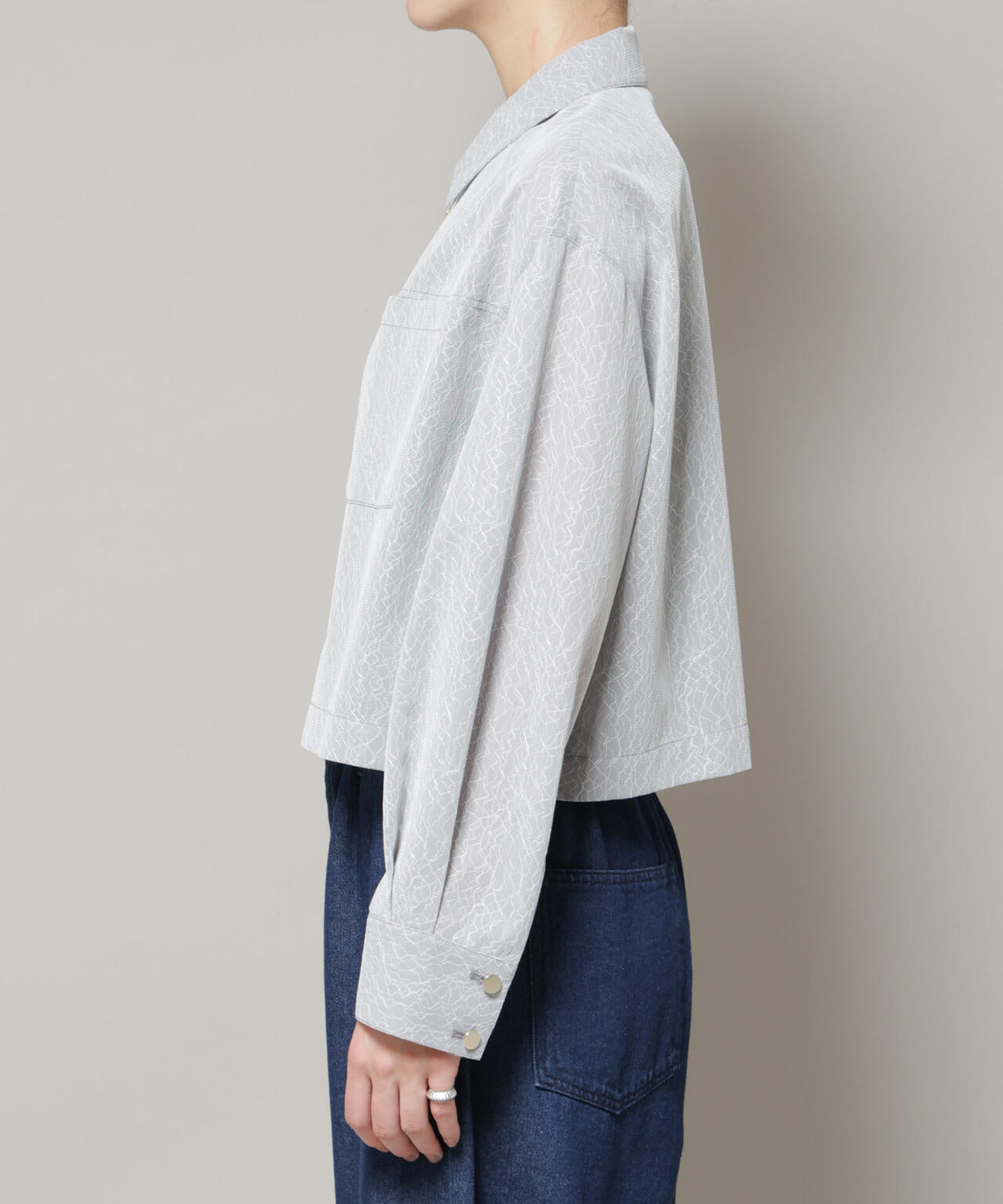 レースボンディングシャツブルゾン | NANO universe（ナノ・ユニバース