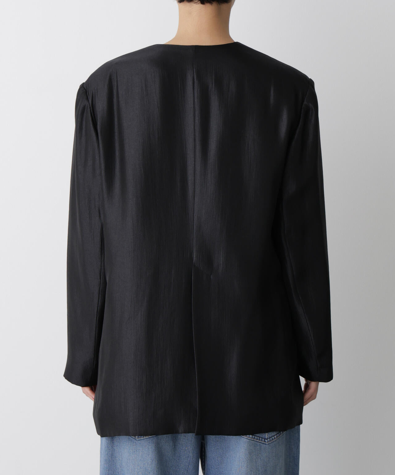 STEVELOUR」サテンノーカラージャケット(セットアップ可) | NANO