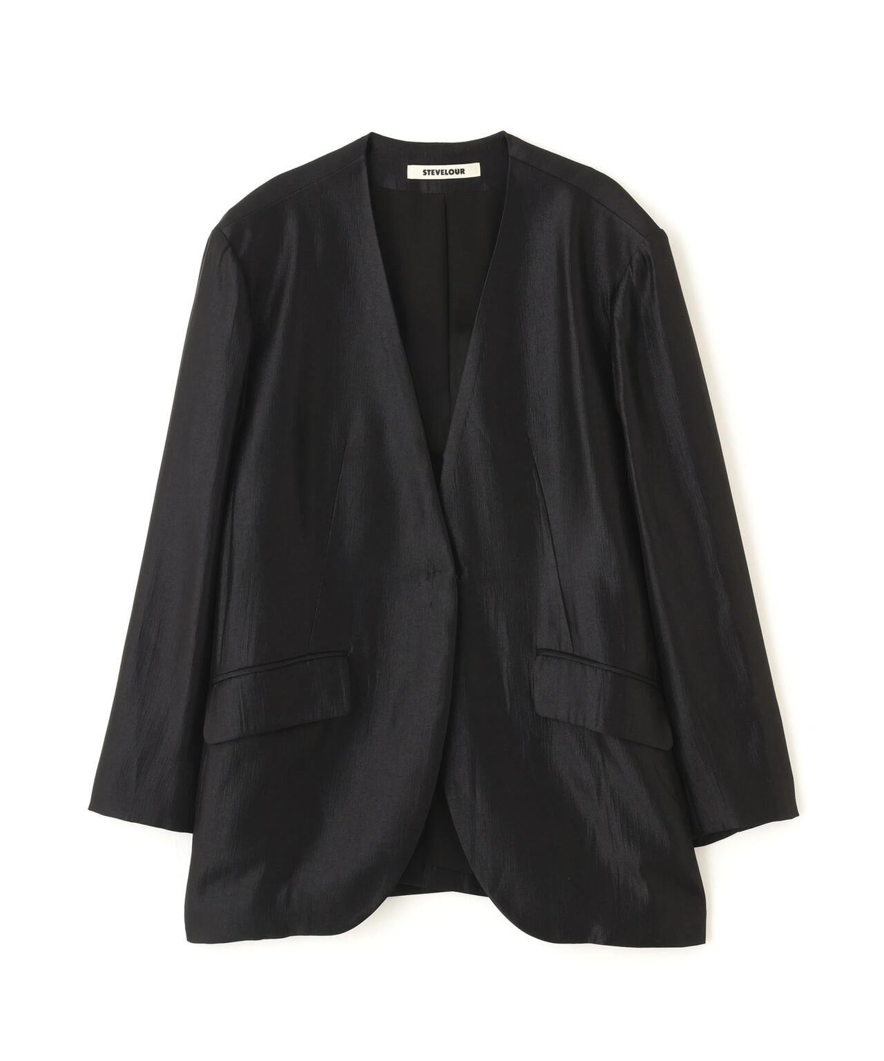 nano・universe ノーカラージャケット　タイトスカート　セットアップ NANO universe セットアップ ノーカラーニットジャケット