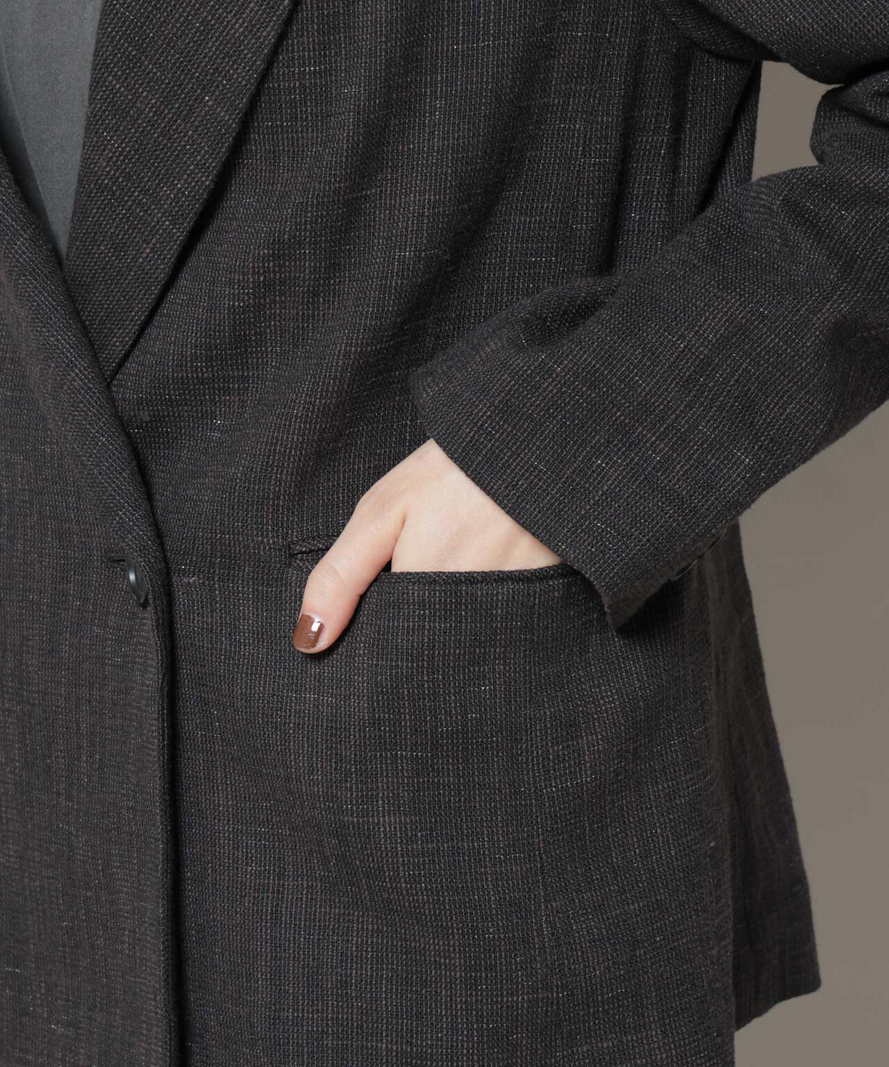 ツイードセミダブルジャケット(セットアップ可) | NANO universe（ナノ