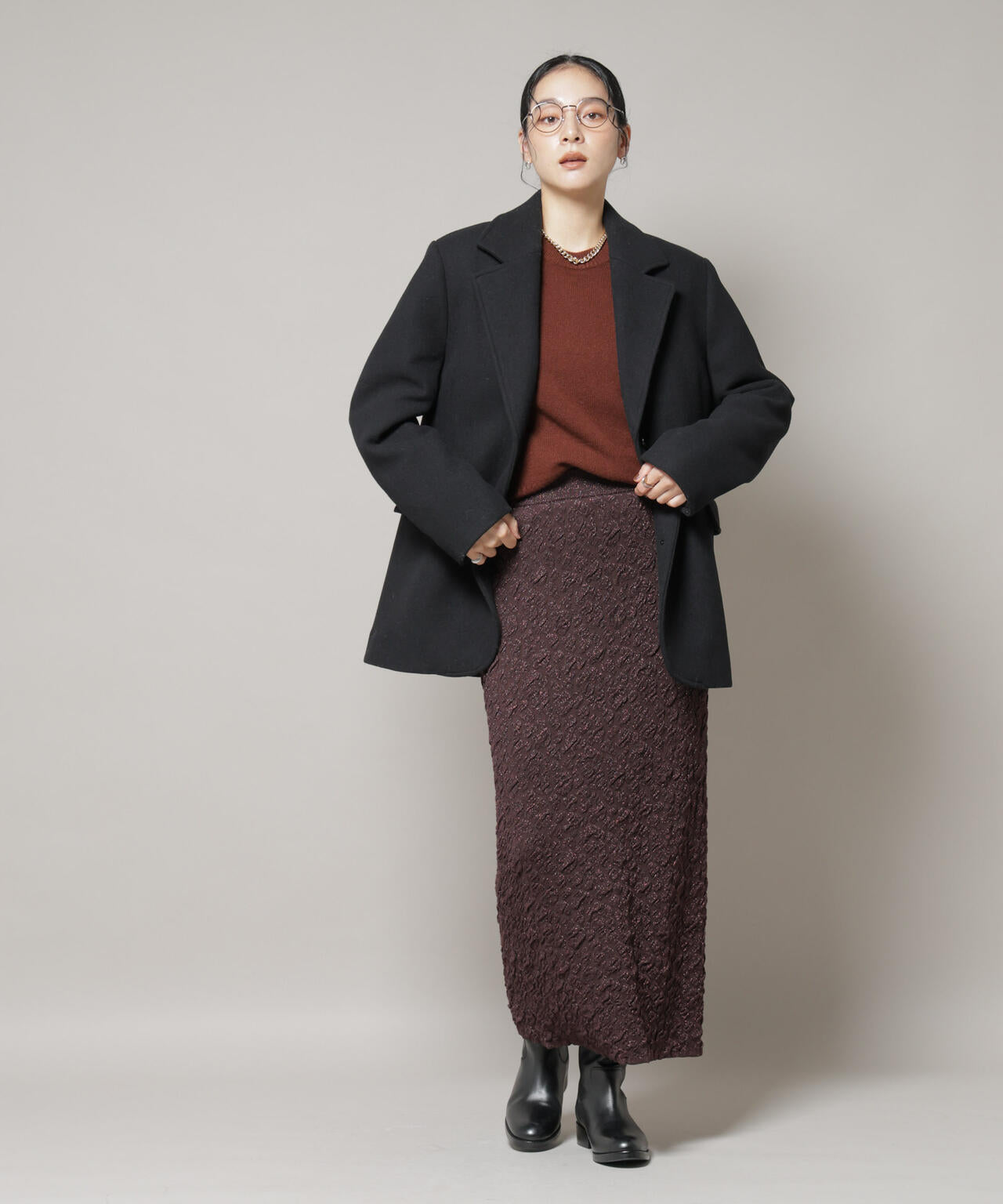 ワイドショルダージャケット