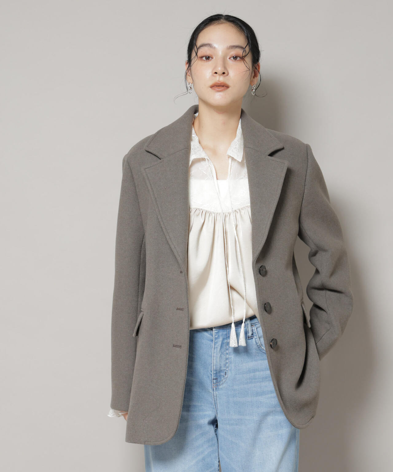 ワイドショルダージャケット | NANO universe（ナノ・ユニバース