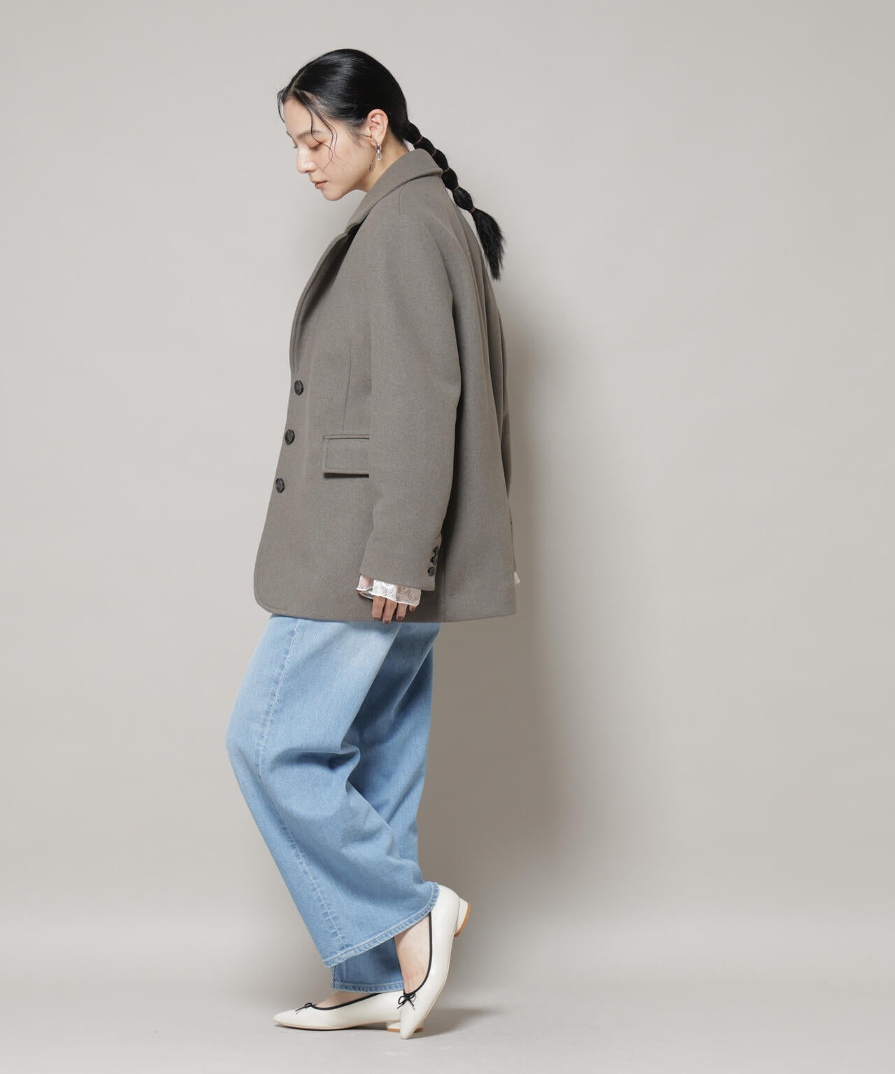 ワイドショルダージャケット