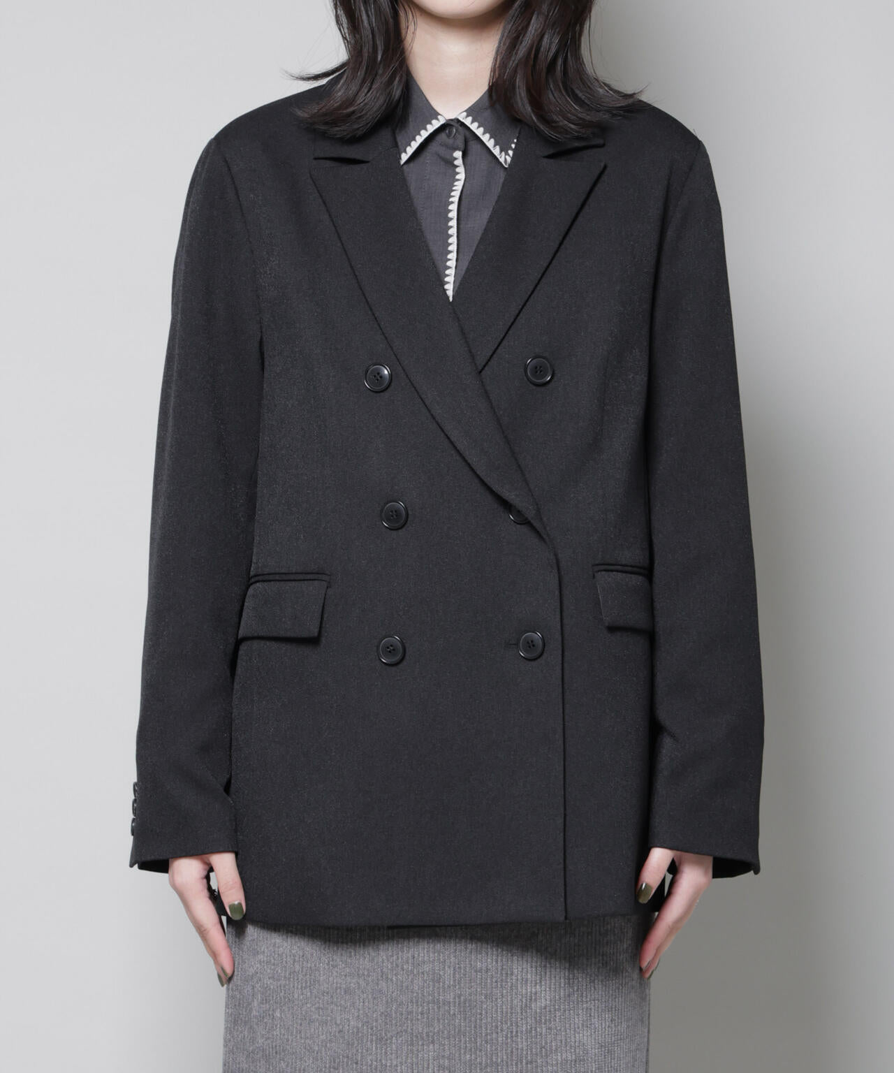 ストレッチサージダブルジャケット(セットアップ可) | NANO universe