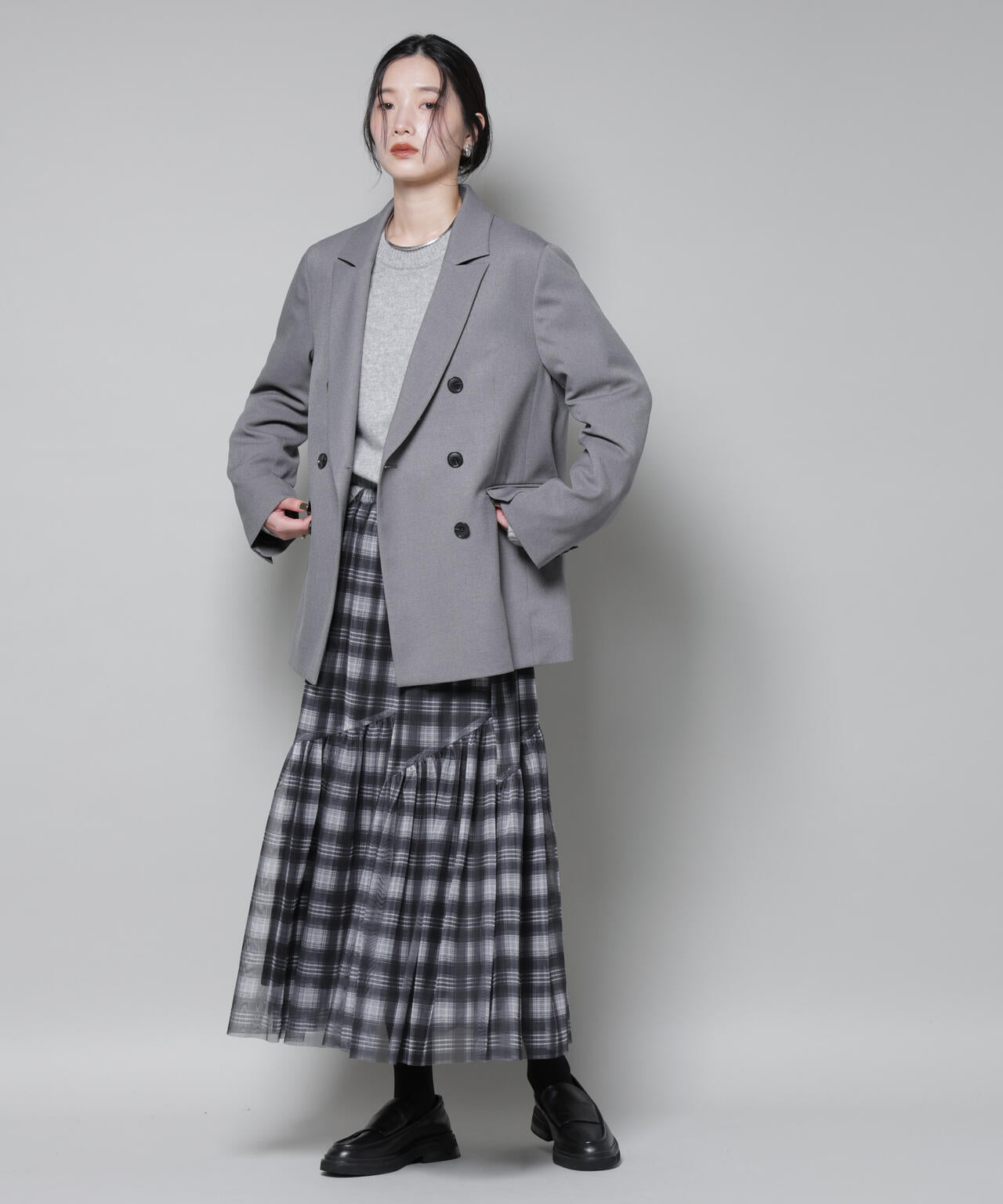 ストレッチサージダブルジャケット(セットアップ可) | NANO universe