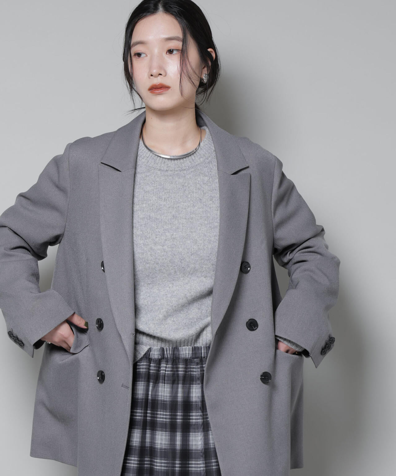 ストレッチサージダブルジャケット(セットアップ可) | NANO universe