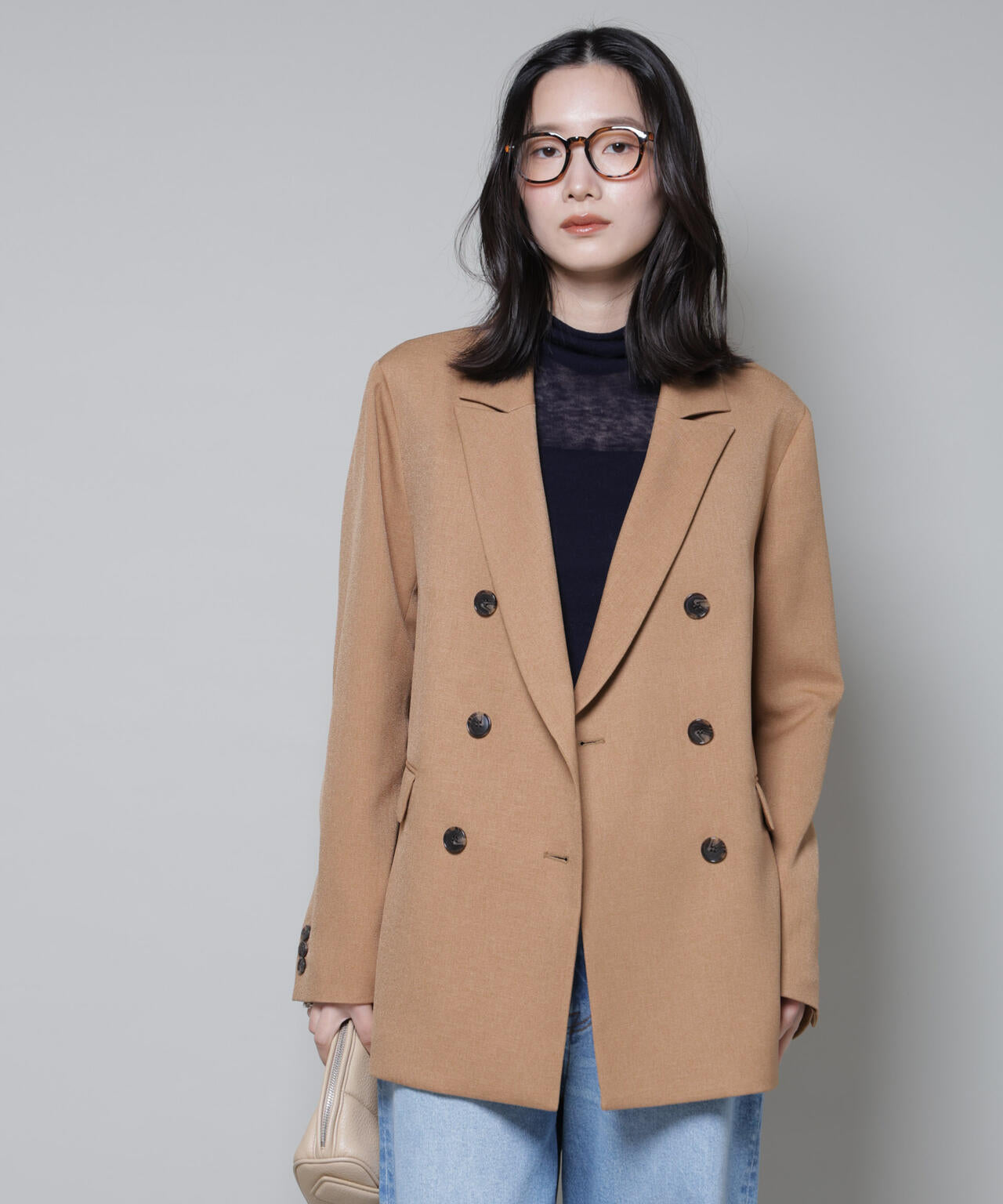 ストレッチサージダブルジャケット(セットアップ可) | NANO universe