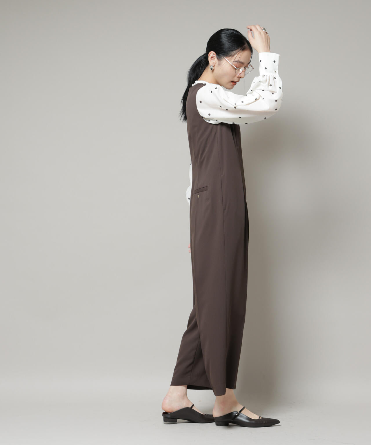 Vネックオールインワン | NANO universe（ナノ・ユニバース） ｜【公式