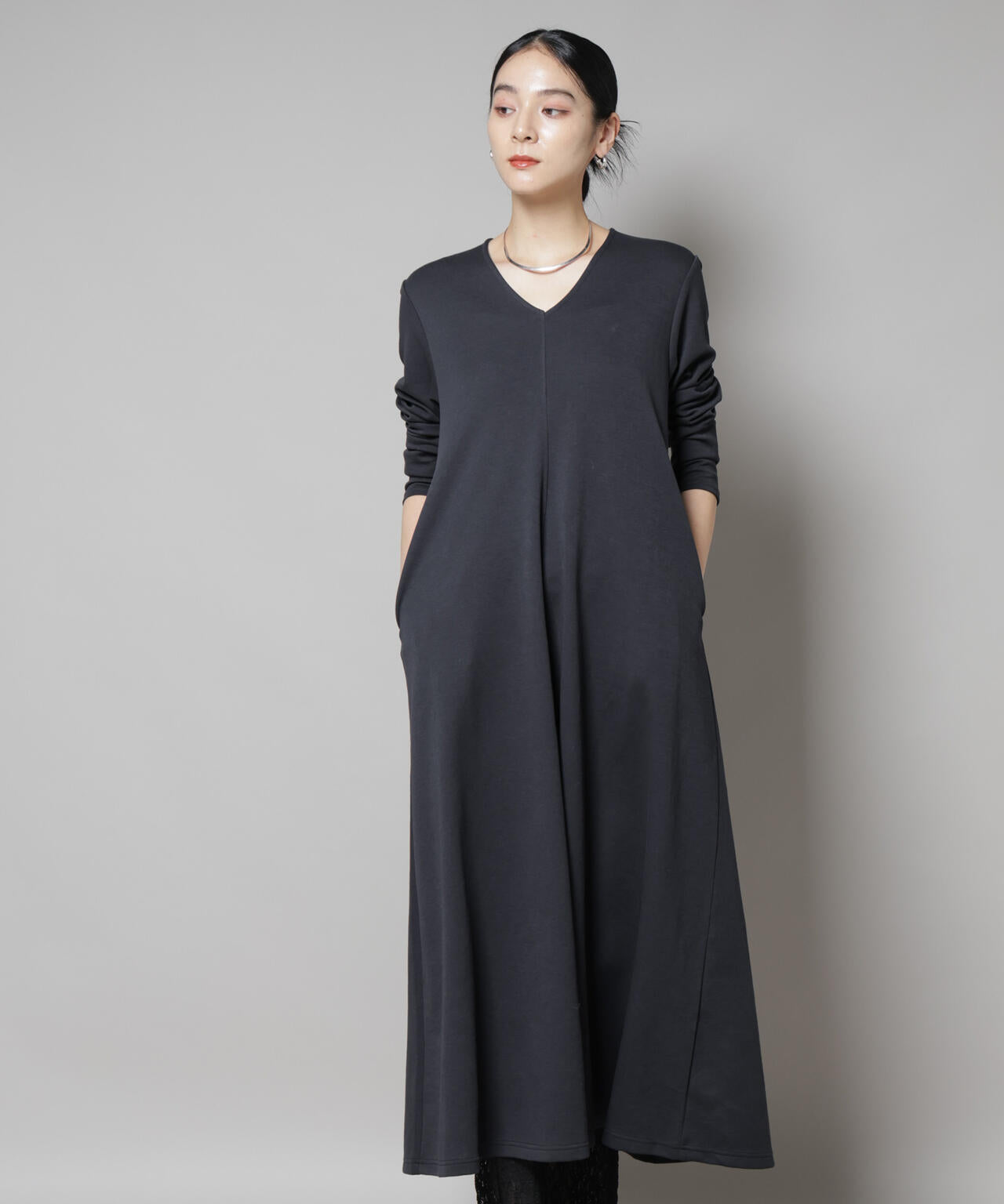 ライトコットンダンボールフレアワンピース