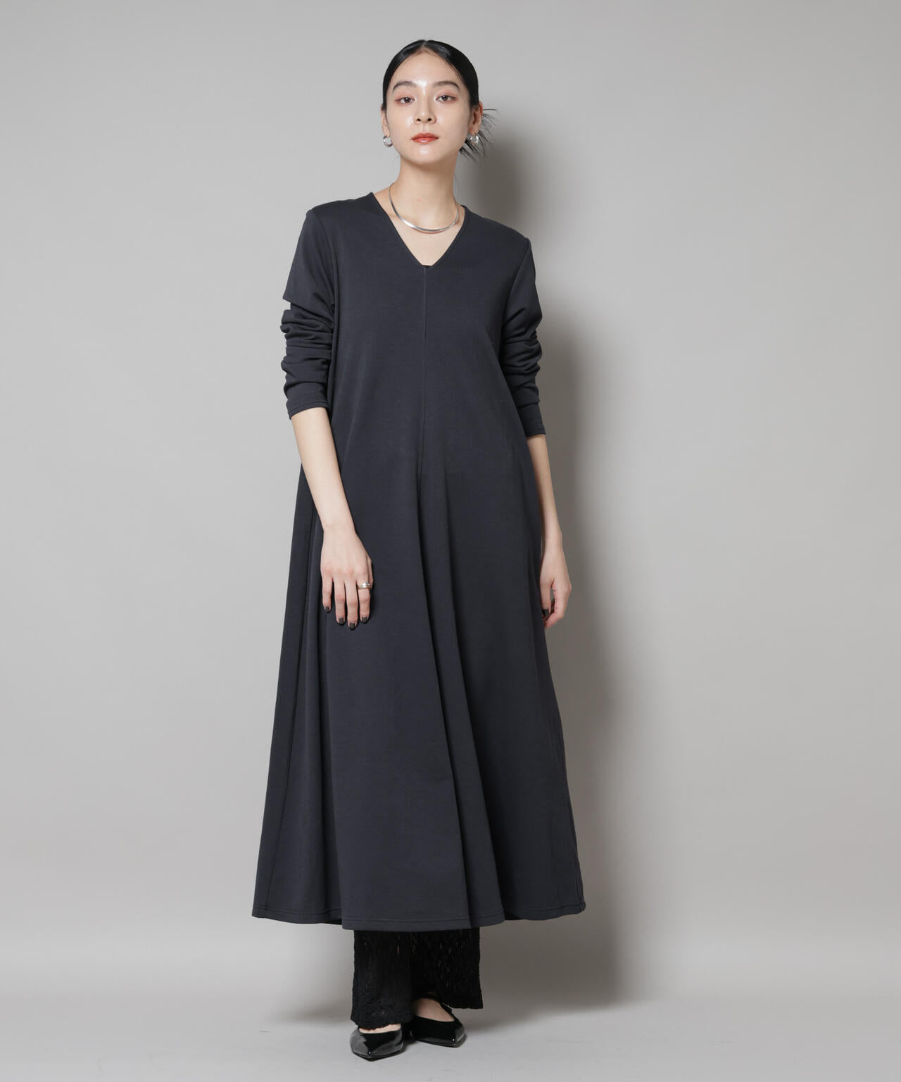 ライトコットンダンボールフレアワンピース | NANO universe（ナノ