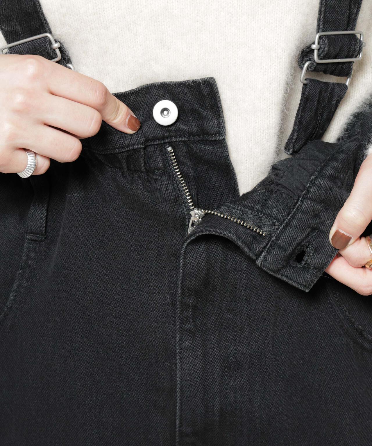 コットンワイドサロペット