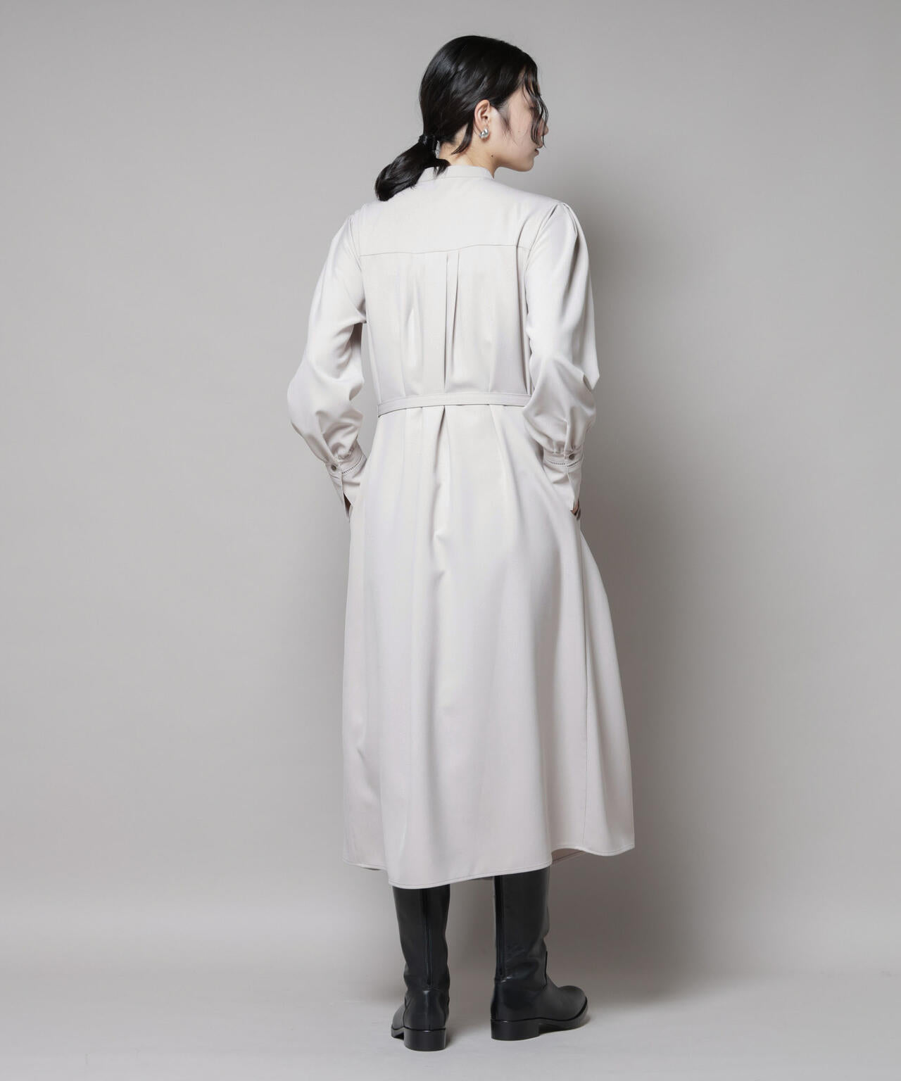 ダブルクロスベルト付きタックワンピース | NANO universe（ナノ