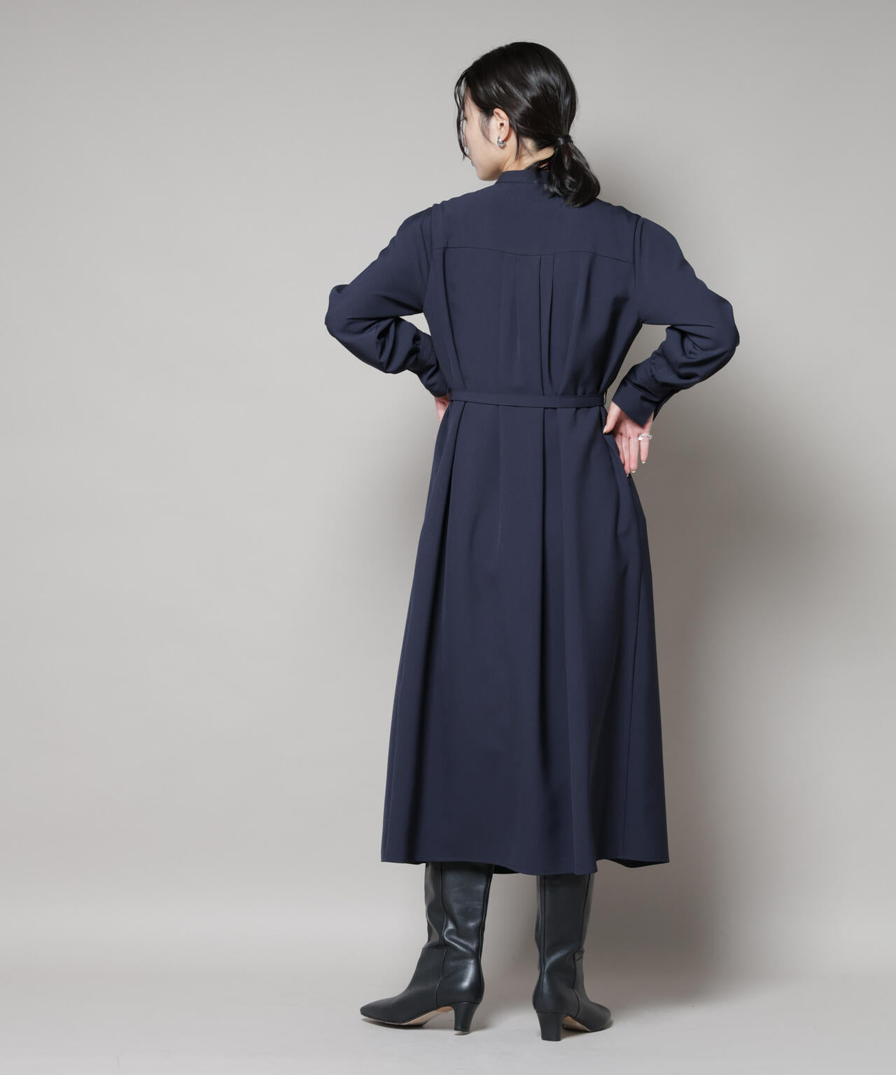 ダブルクロスベルト付きタックワンピース | NANO universe（ナノ