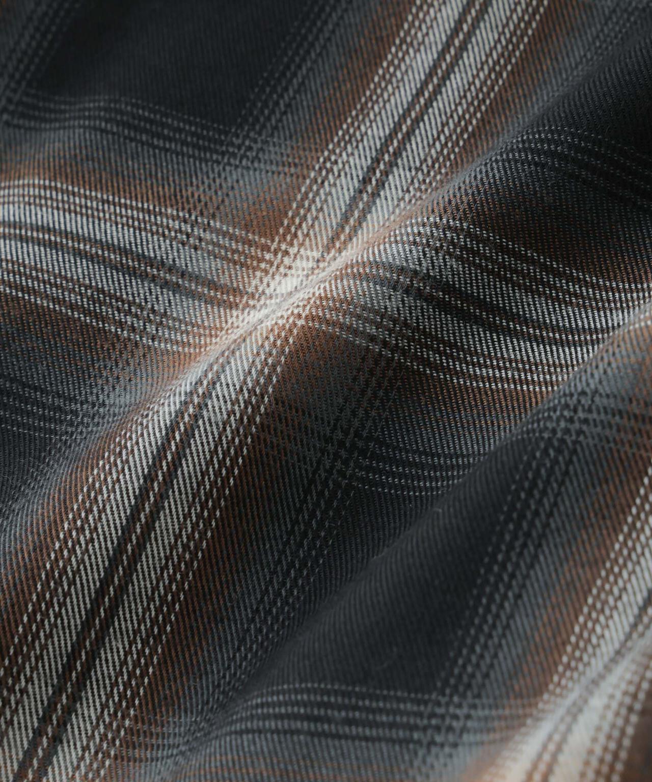 オンブレーチェックジャンプスーツ