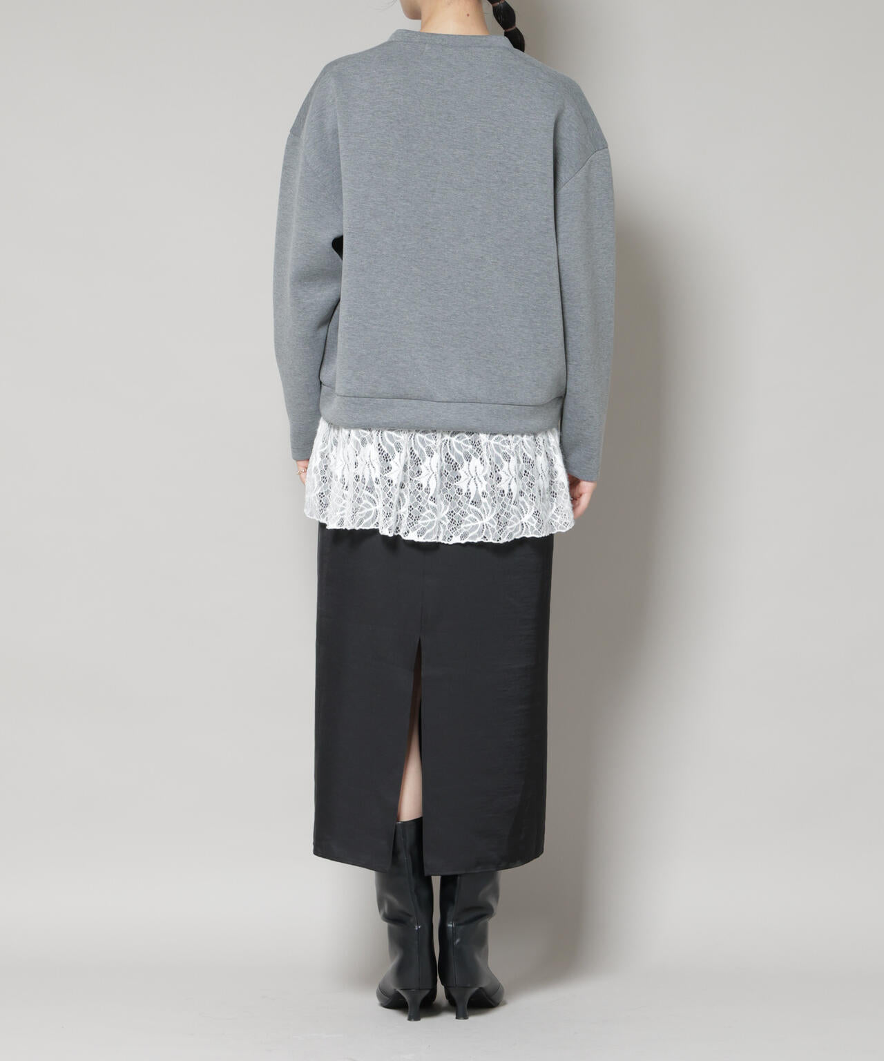 レースレイヤードセットワンピース