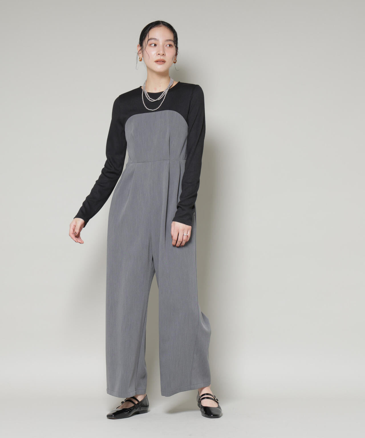 リブトップドッキングスーチングオールインワン