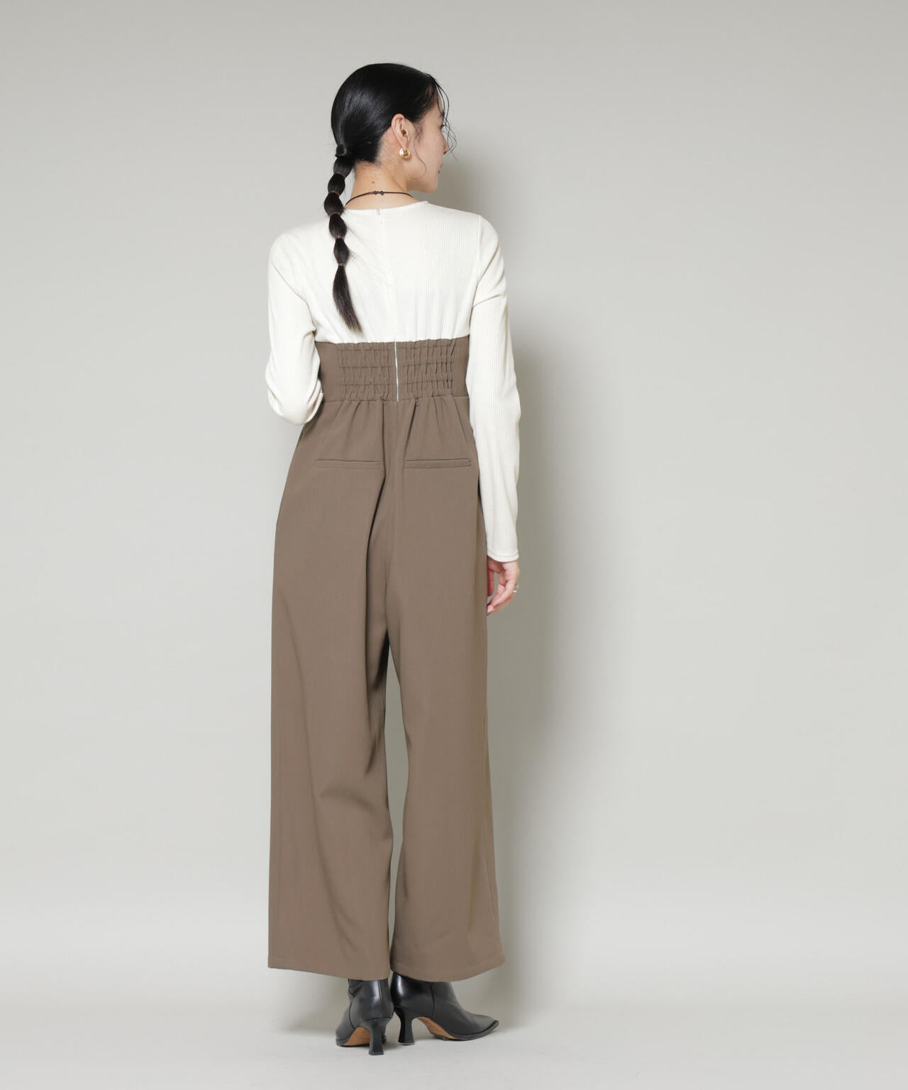 リブトップドッキングスーチングオールインワン