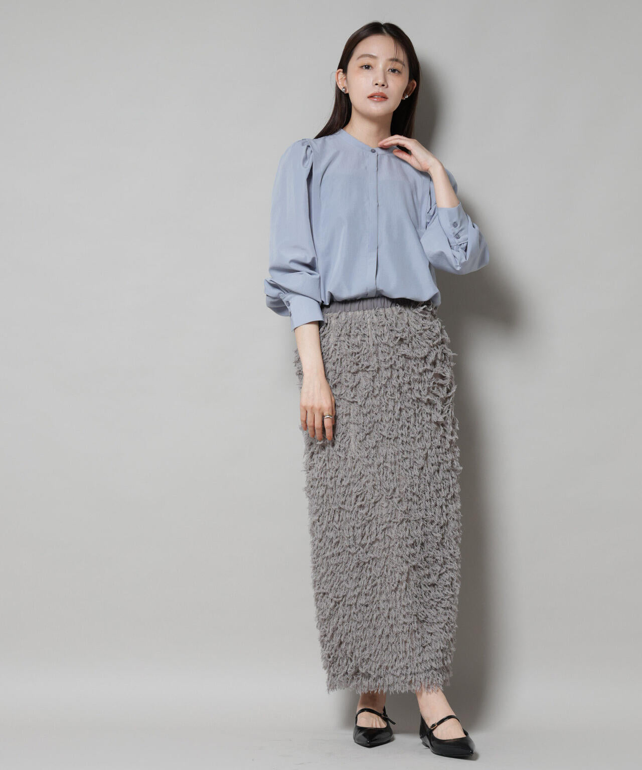 ショルダーギャザーブラウス