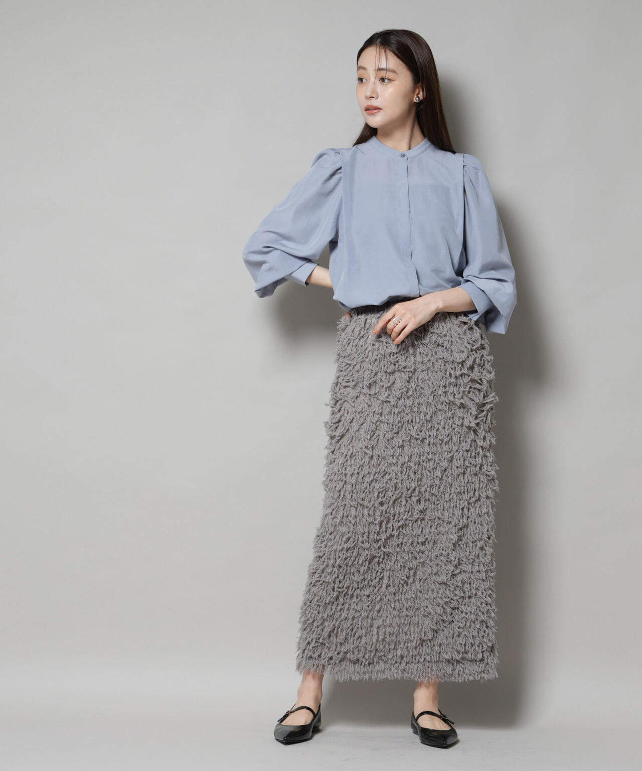 ショルダーギャザーブラウス