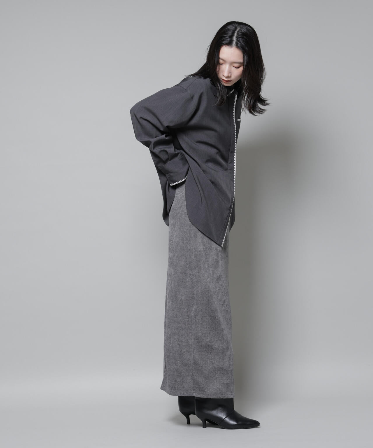 トリミング刺繍ツイルシャツ | NANO universe（ナノ・ユニバース