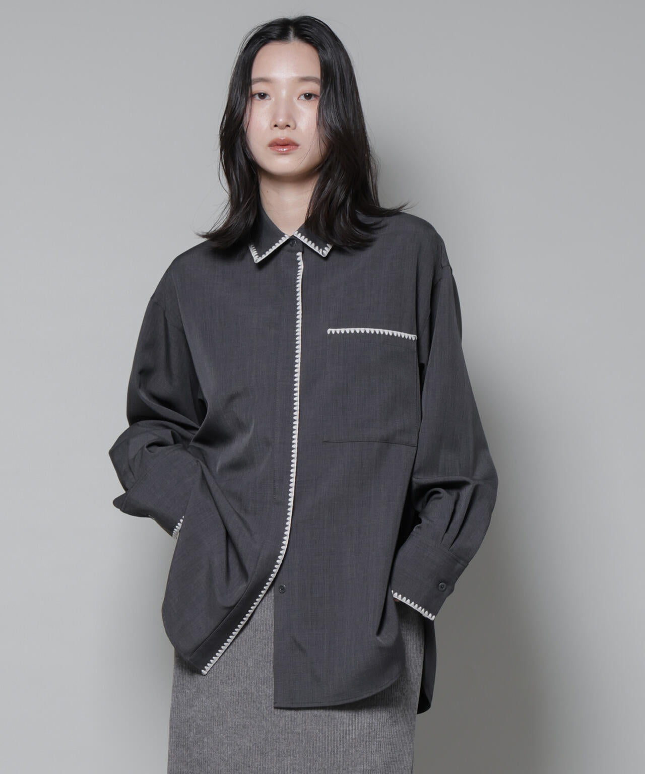 TaniYuuki タニノユ刺繍　館内着　ブラック　フリーサイズ　新品・未開封 トリミング刺繍ツイルシャツ | NANO universe（ナノ・ユニバース