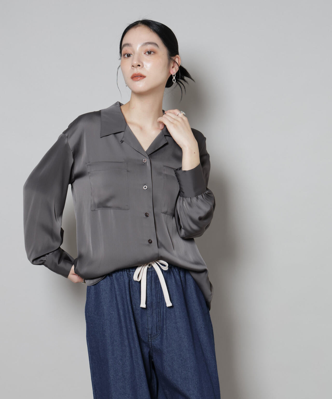 【早い者勝ち 即購入可】美品 nano universe セットアップ NANO universe セットアップ ノーカラーニットジャケット