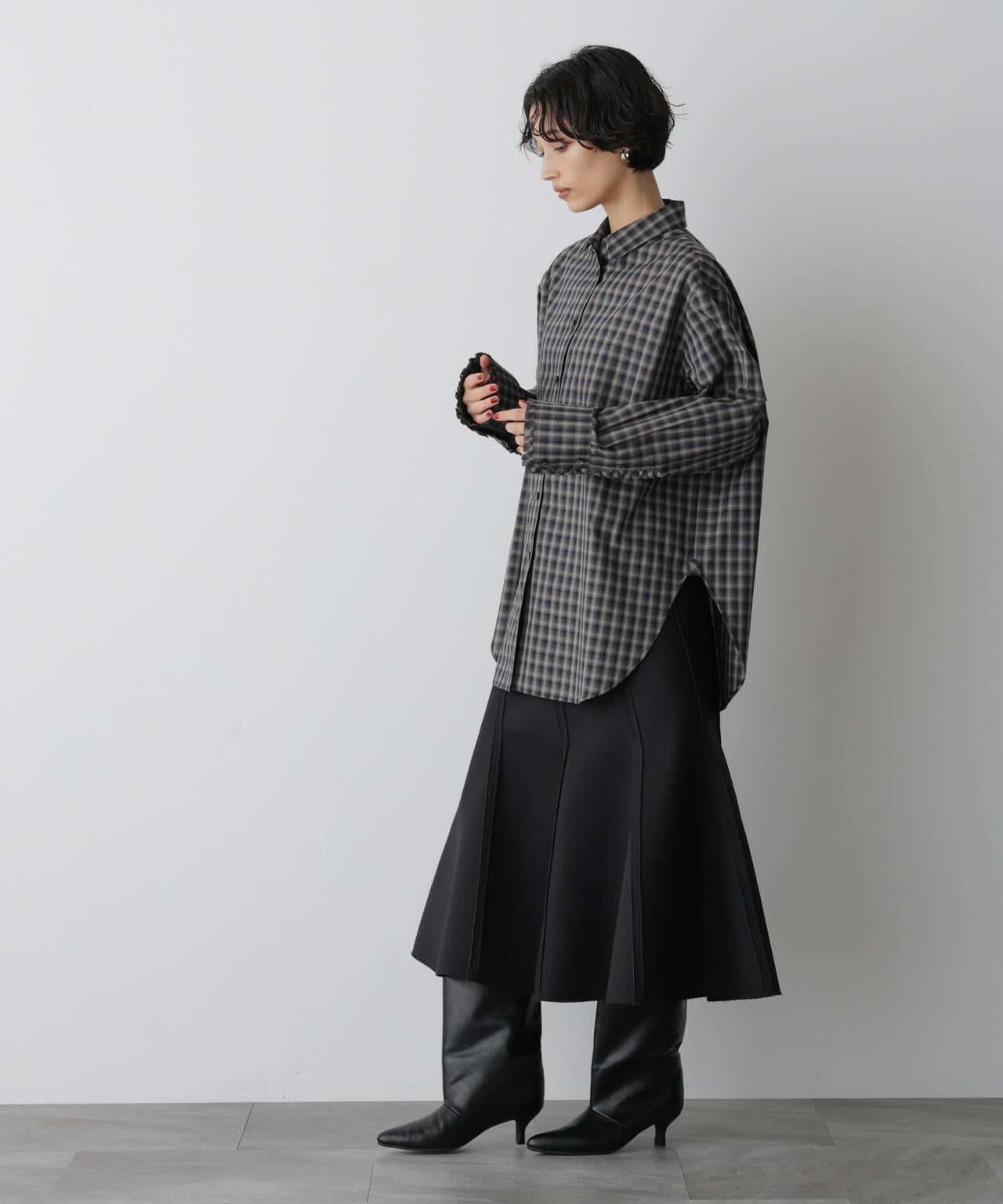 「STEVELOUR」モダンプレッピーシャツ