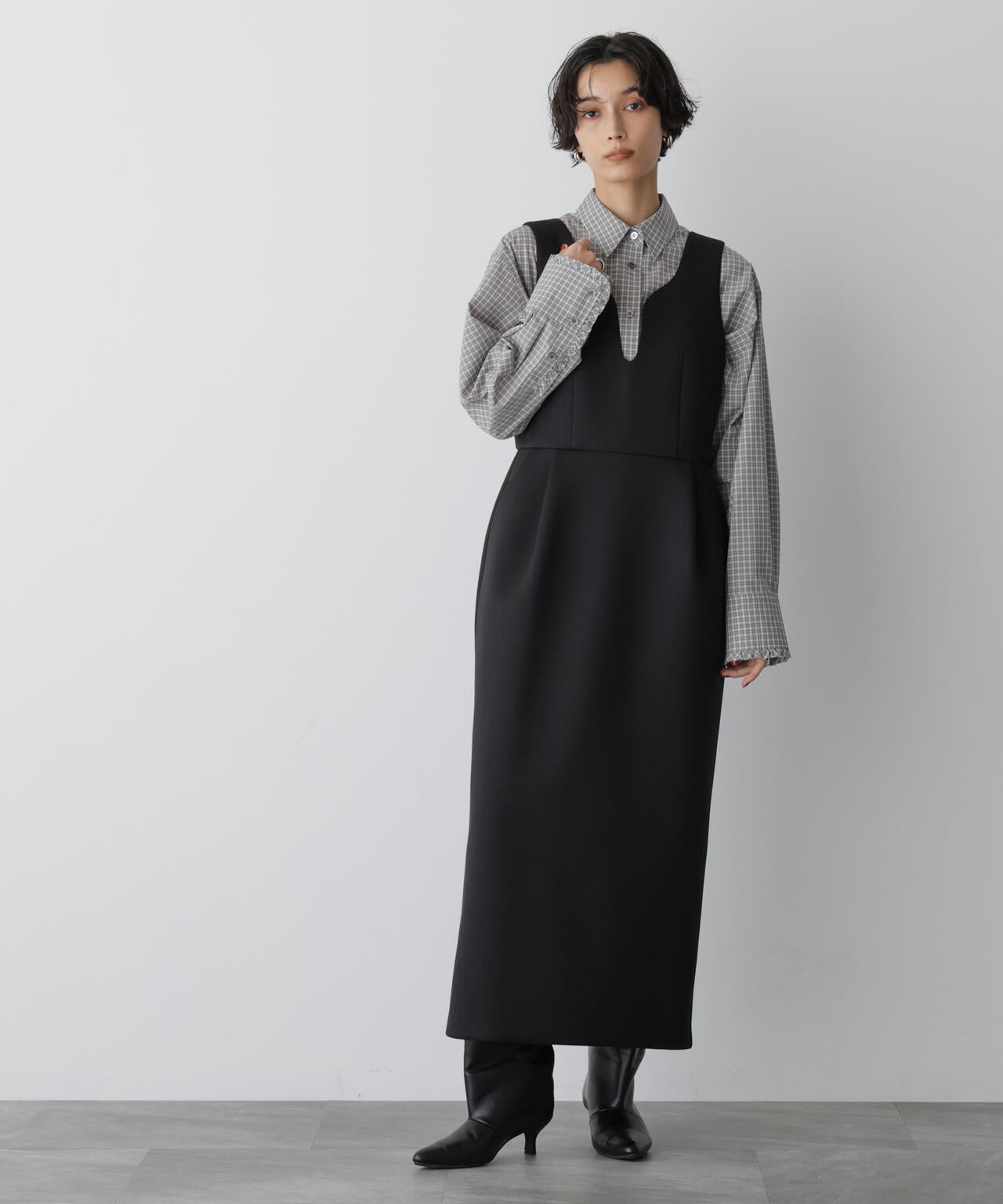 「STEVELOUR」モダンプレッピーシャツ