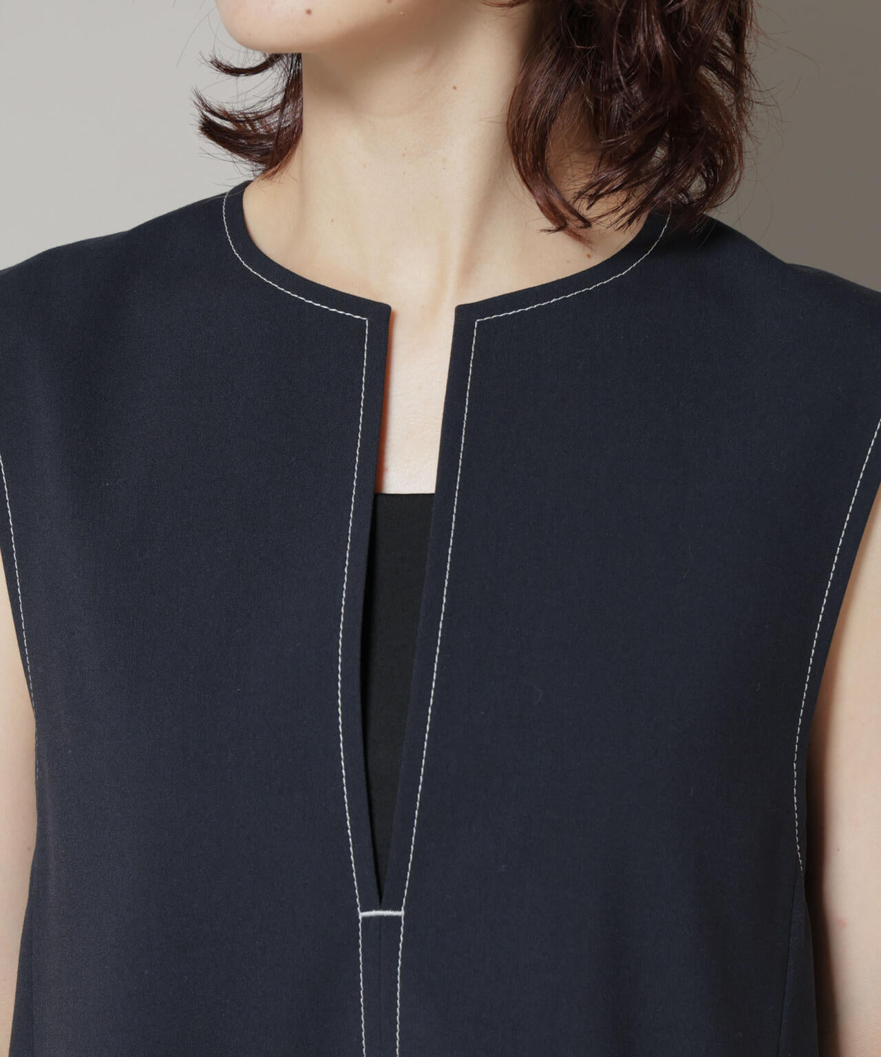 ドライウェザーストレッチバイカラーステッチベスト(セットアップ可)