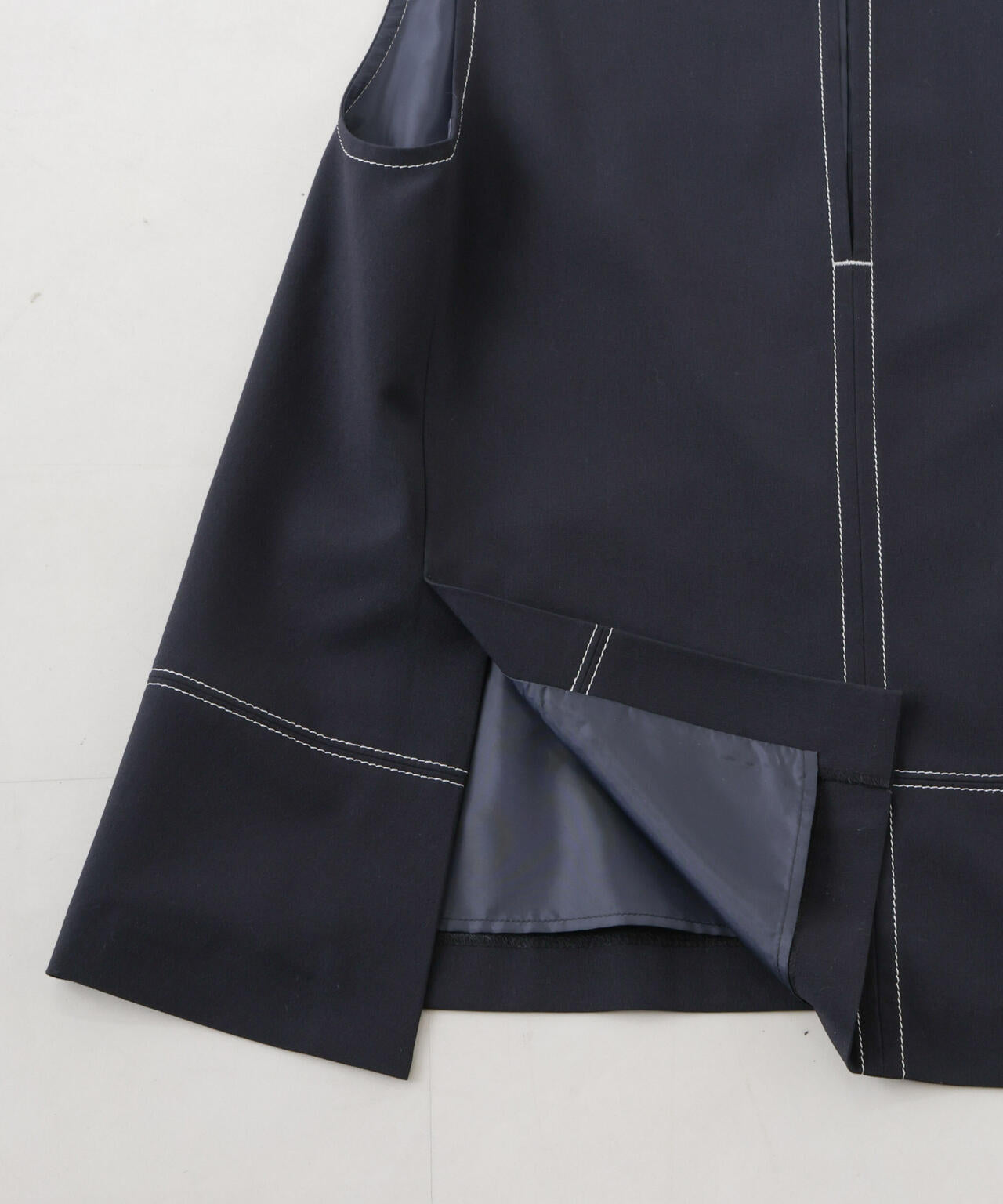 ドライウェザーストレッチバイカラーステッチベスト(セットアップ可)