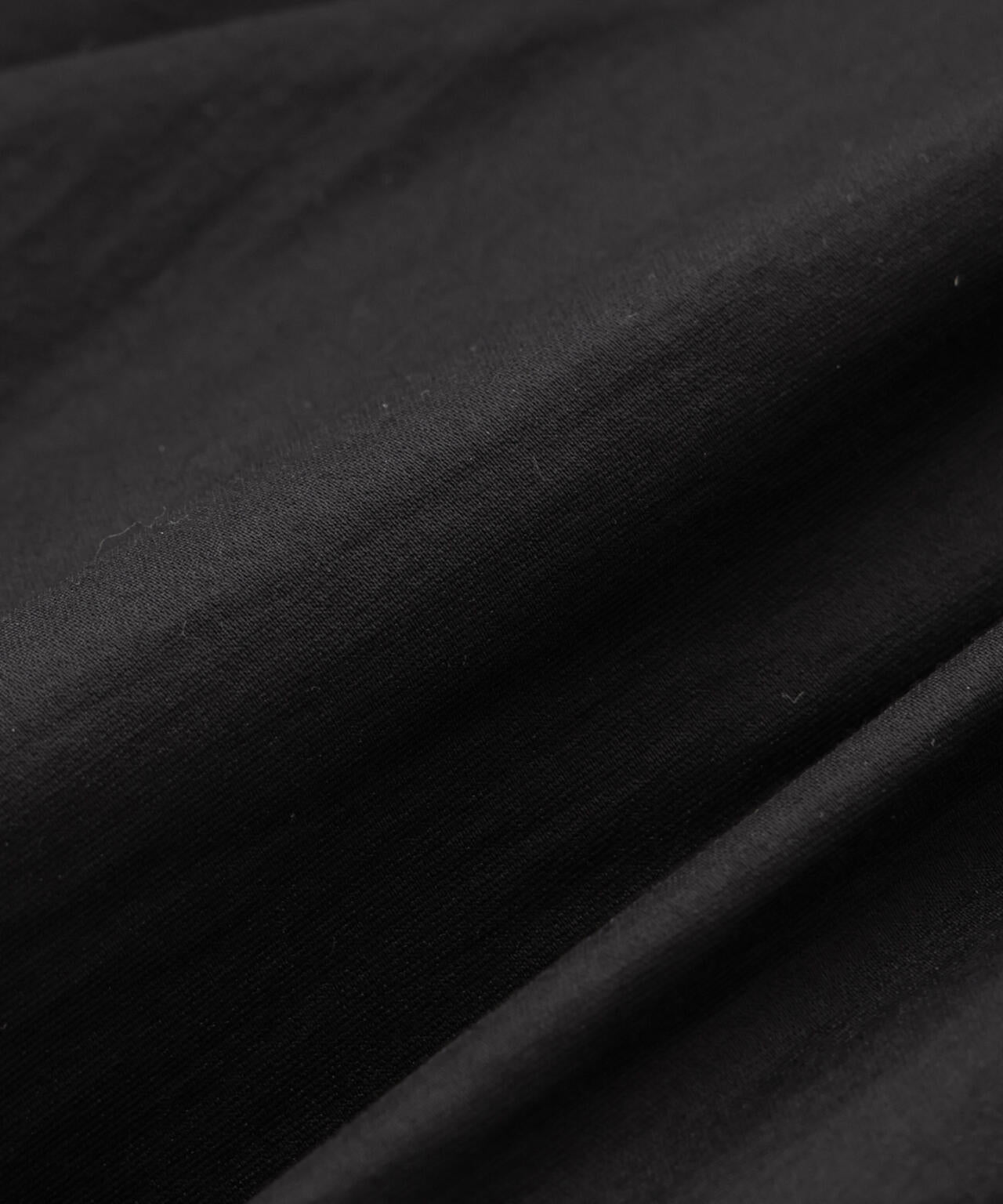 シアーサテンスタンドカラーブラウス