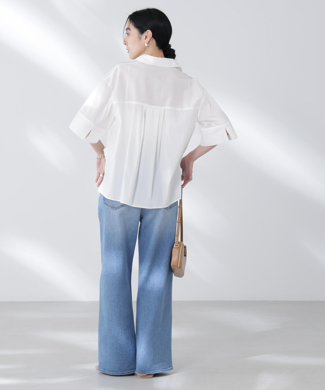 ワイドスリーブスキッパーシャツ