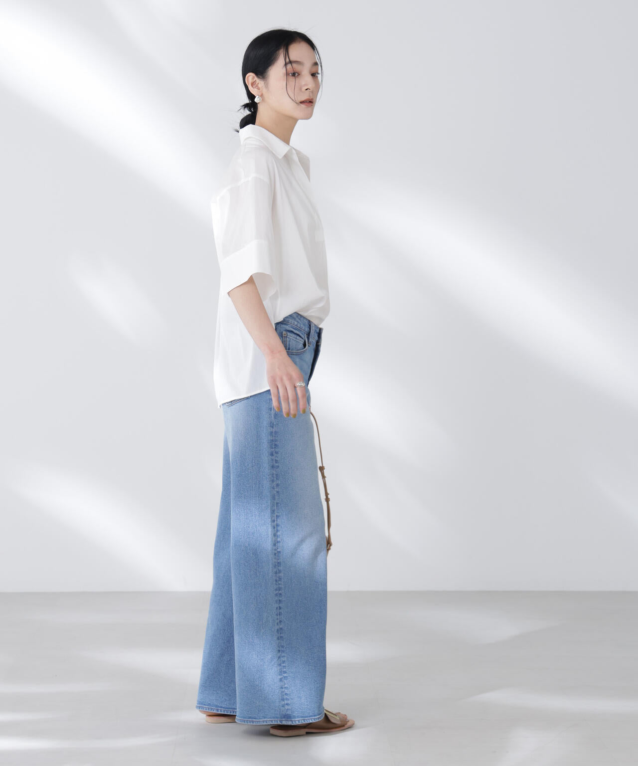 ワイドスリーブスキッパーシャツ