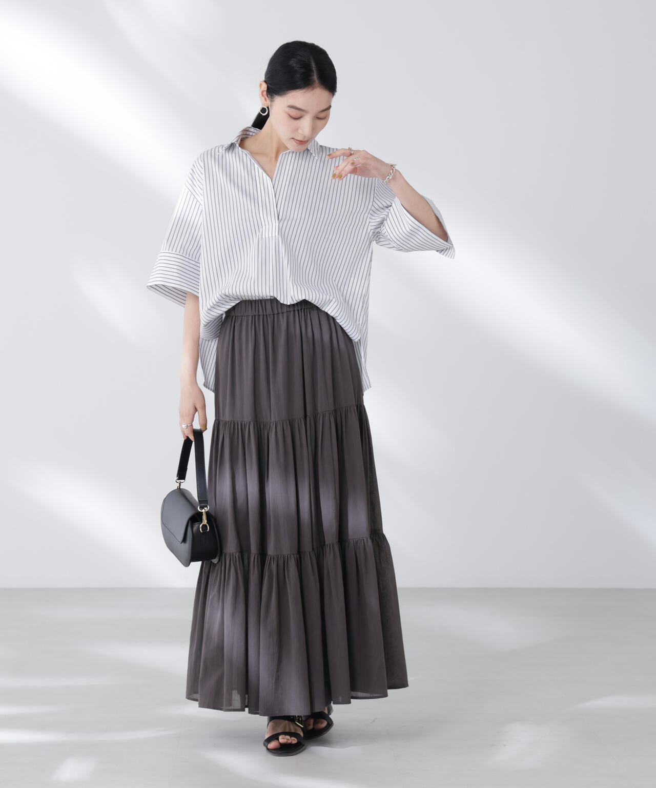 ワイドスリーブスキッパーシャツ