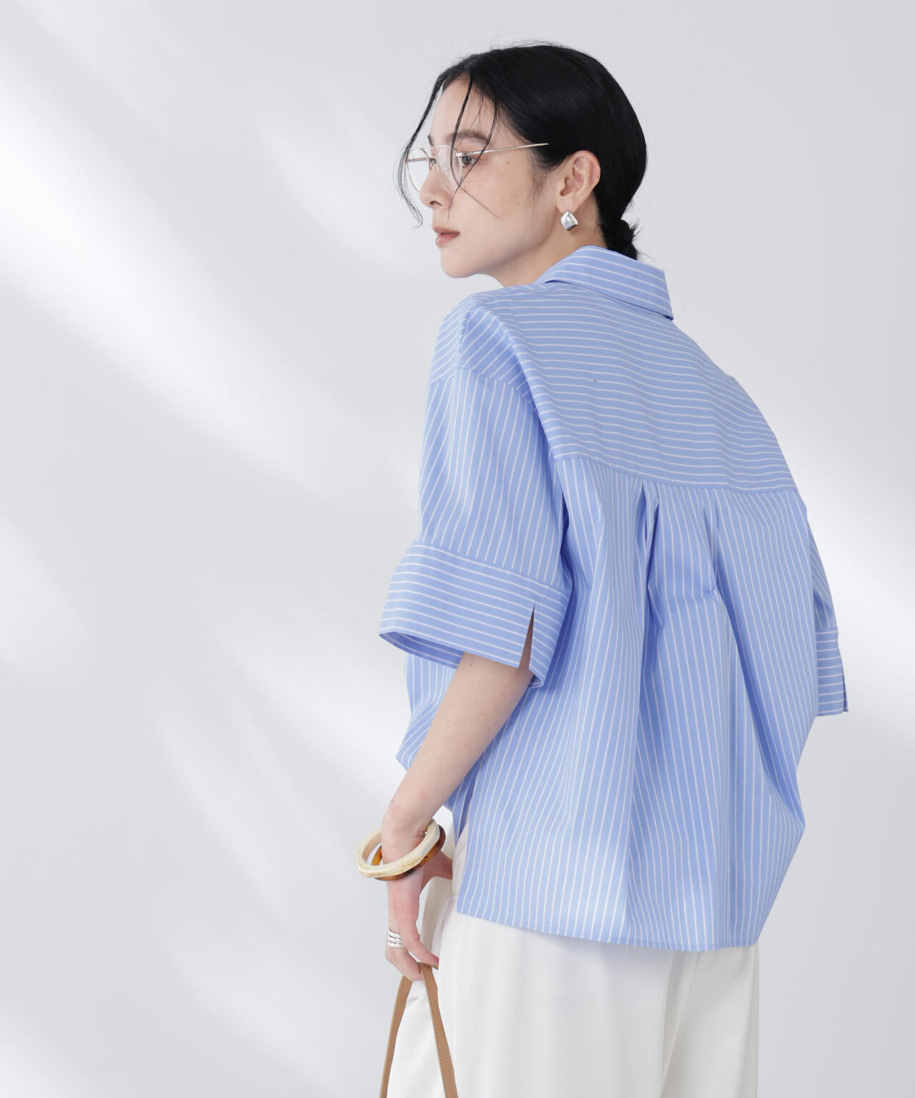 ワイドスリーブスキッパーシャツ