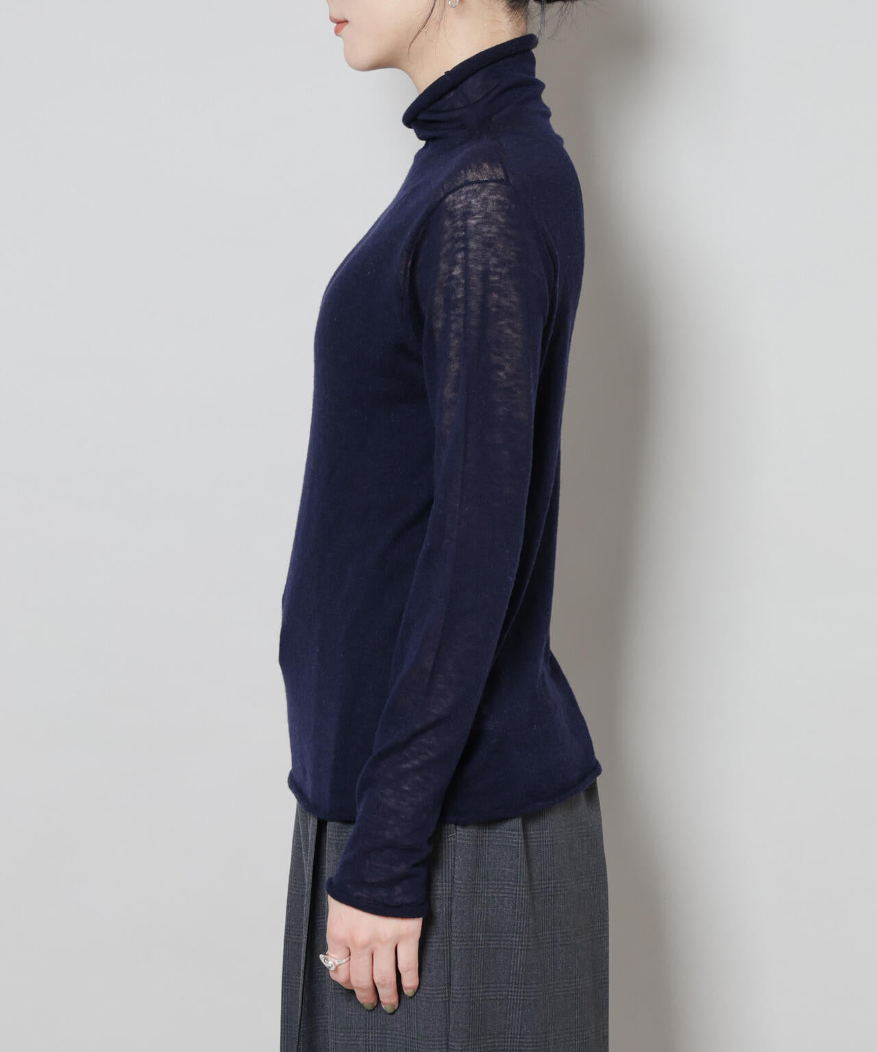 スイビウールタートルネックニットプルオーバー