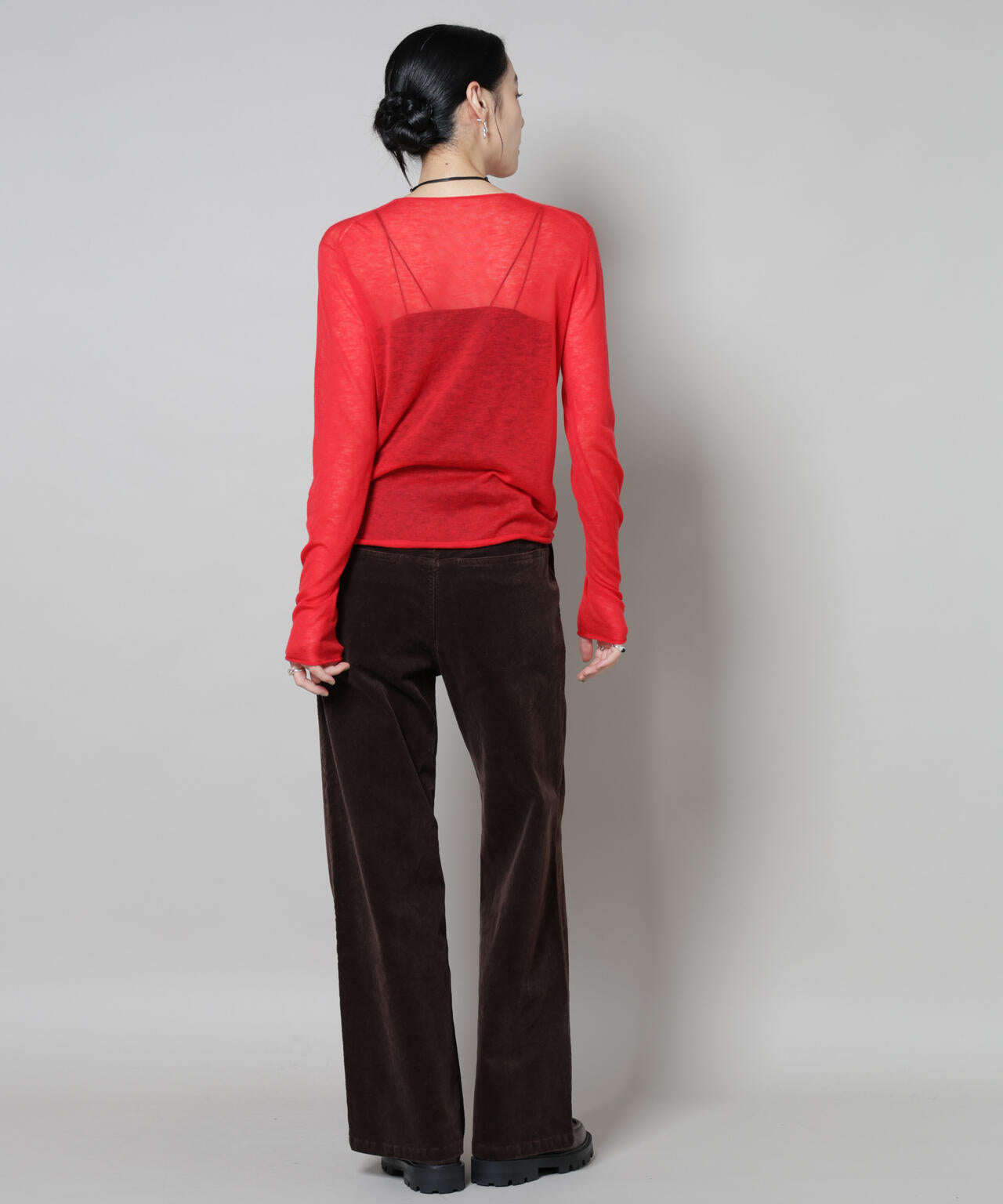 スイビウールクルーネックニットプルオーバー