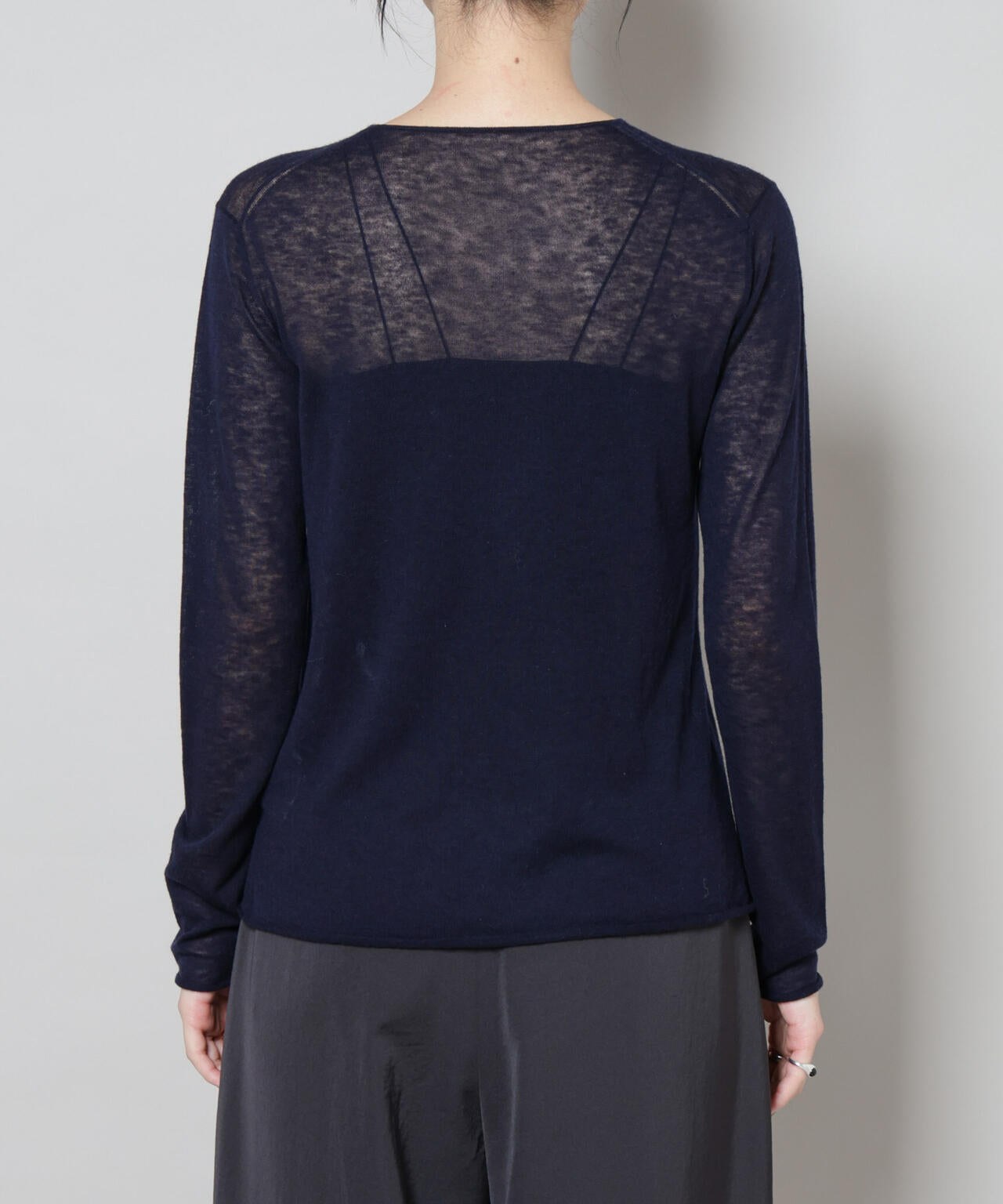 スイビウールクルーネックニットプルオーバー