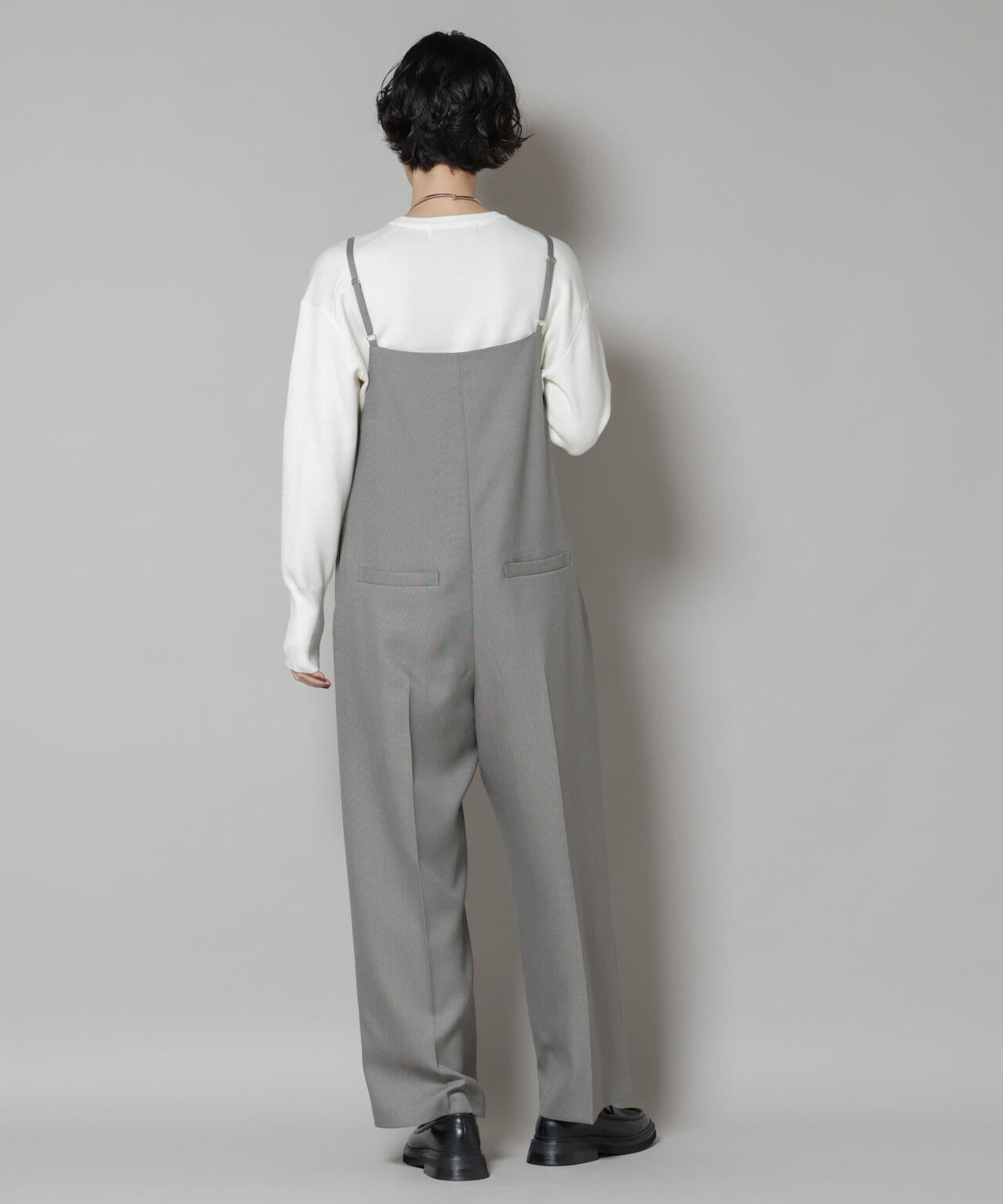 毛玉レスニットスムースクルーネックプルオーバー