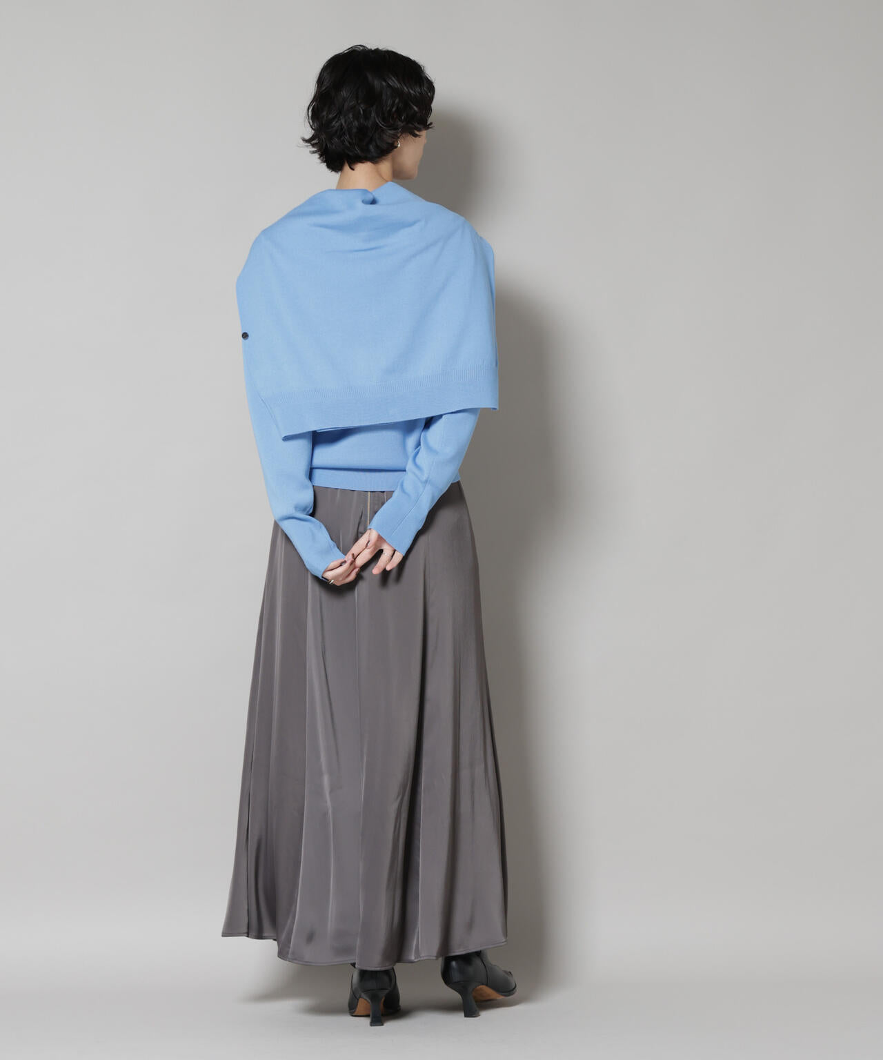 毛玉レスニットスムースクルーネックプルオーバー