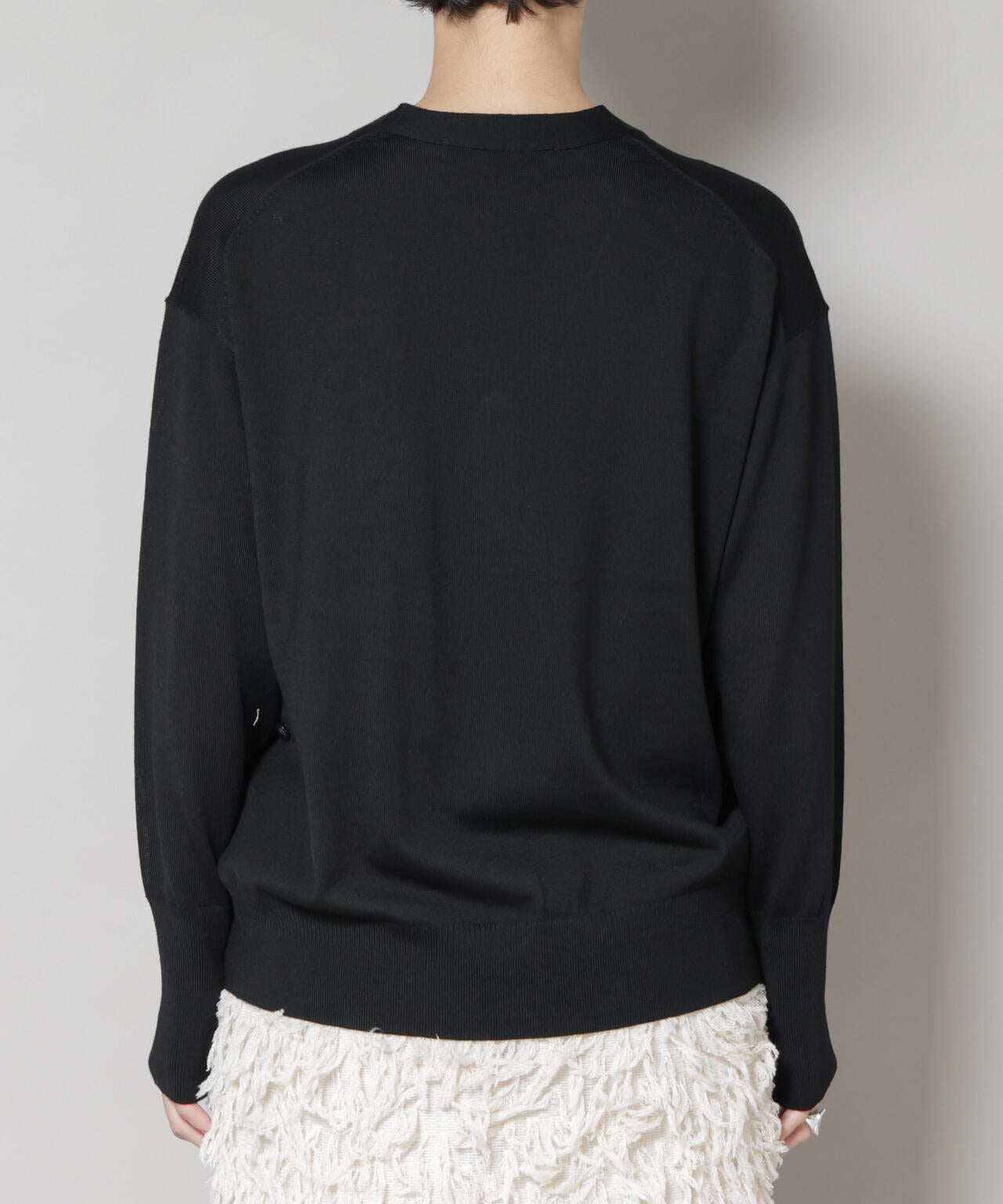 毛玉レスニット2wayカシュクールカーディガン