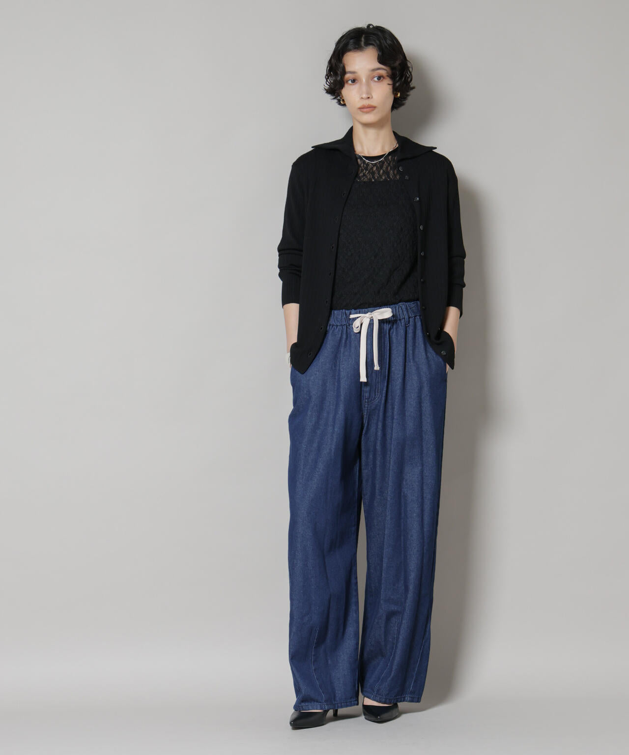 毛玉レスニット3wayリブタートルトップス | NANO universe（ナノ