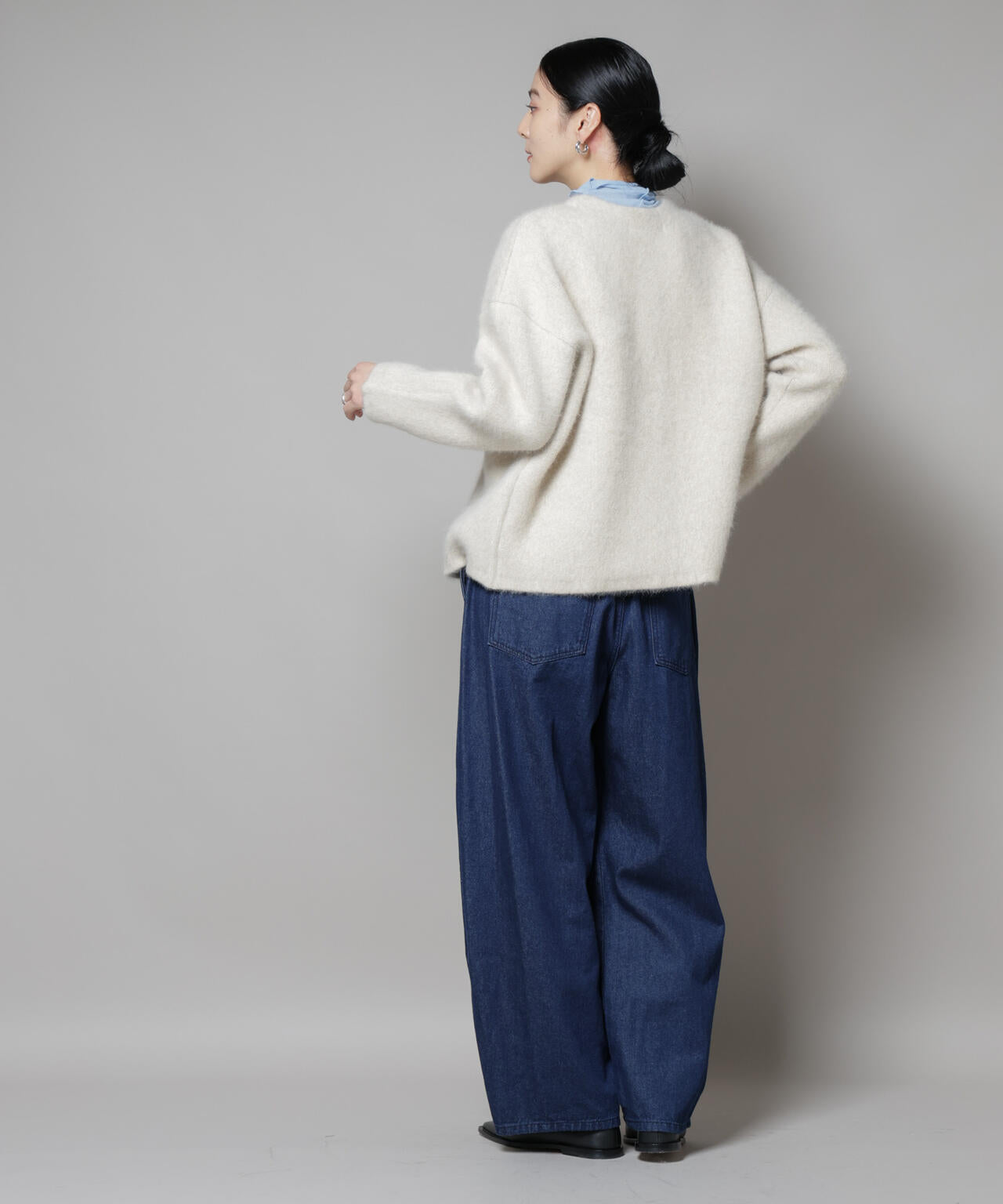 ウォッシャブルフォックスリバーニットジャケット | NANO universe