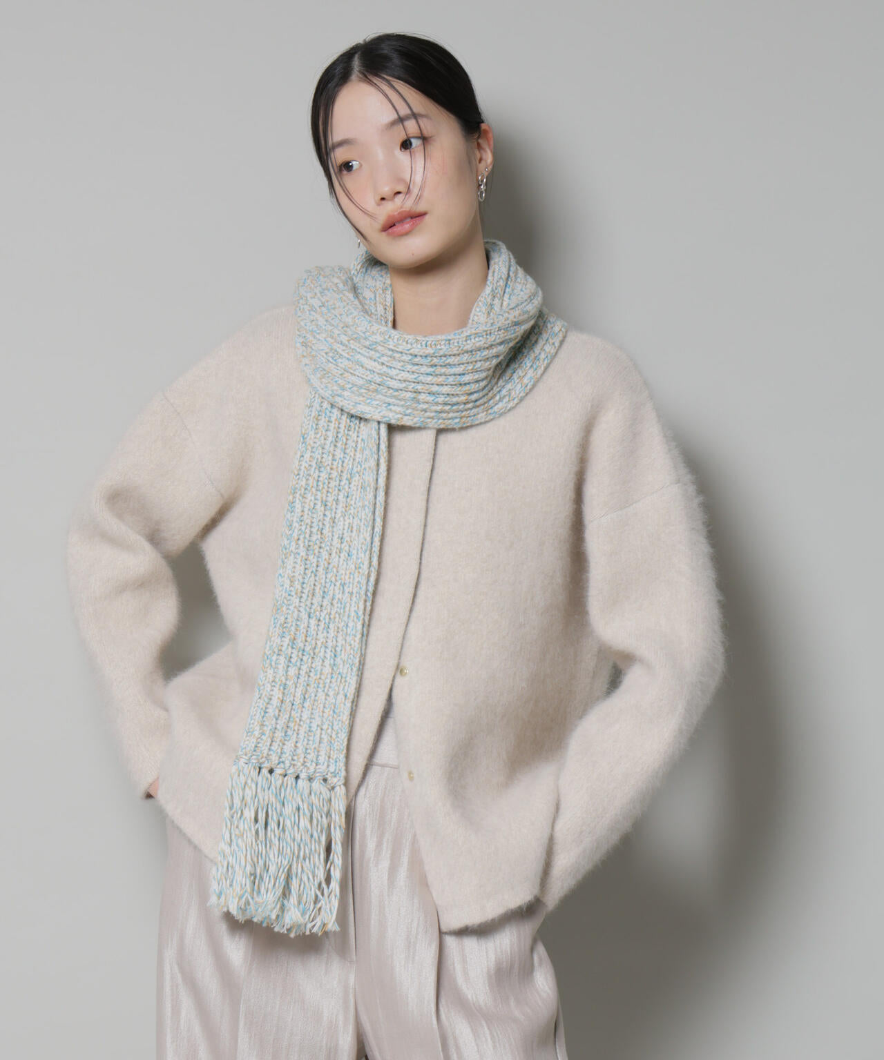 美品✨24AW✨ナノユニバース　ウォッシャブルフォックスリバーニットジャケット ウォッシャブル フォックス リバー ニット ジャケット