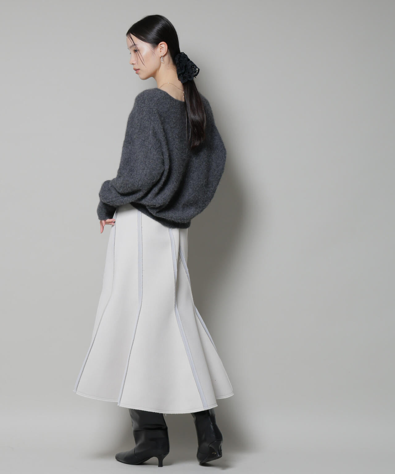 ウォッシャブルフォックスVネックニットプルオーバー | NANO universe