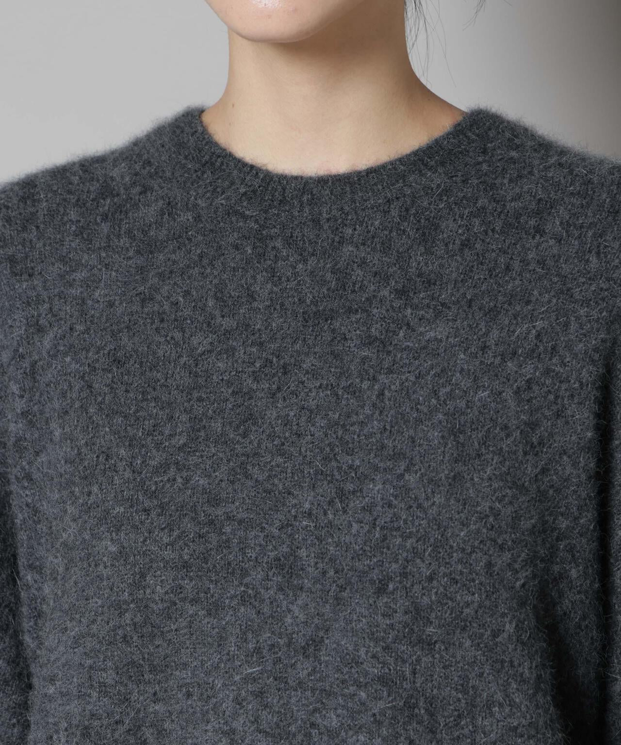 ウォッシャブルフォックスクルーワイドニットプルオーバー | NANO