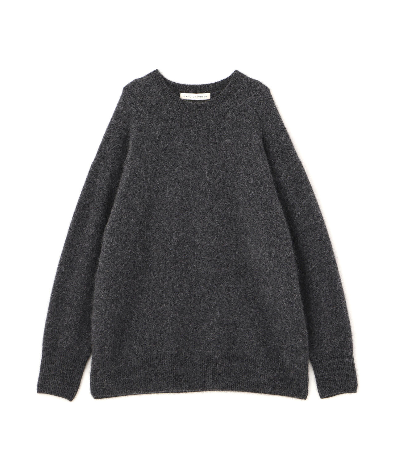 ウォッシャブルフォックスクルーワイドニットプルオーバー