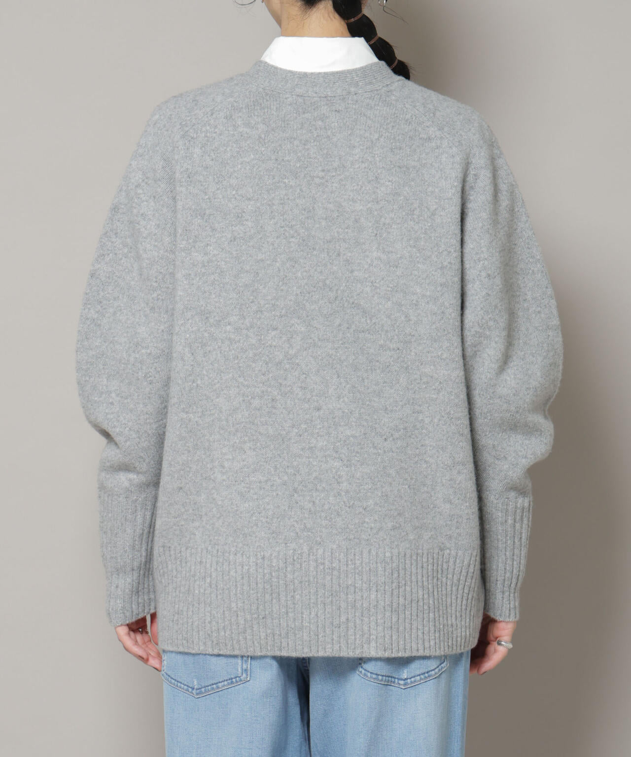 AQUAウールカシミヤVネックカーディガン | NANO universe（ナノ