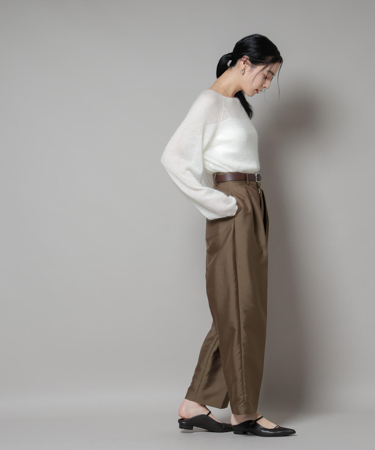 モヘヤ混天竺シアーニット