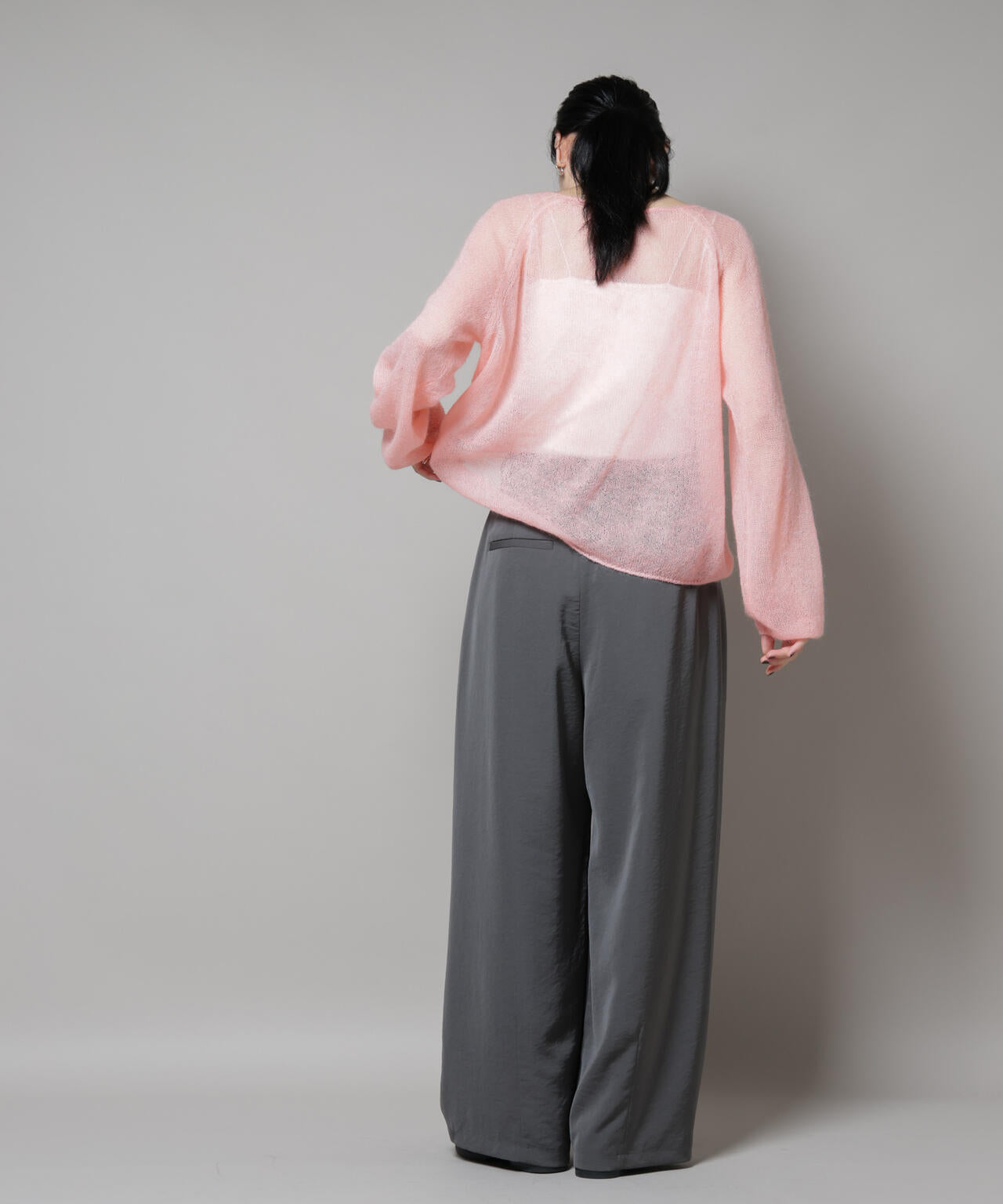 モヘヤ混天竺シアーニット